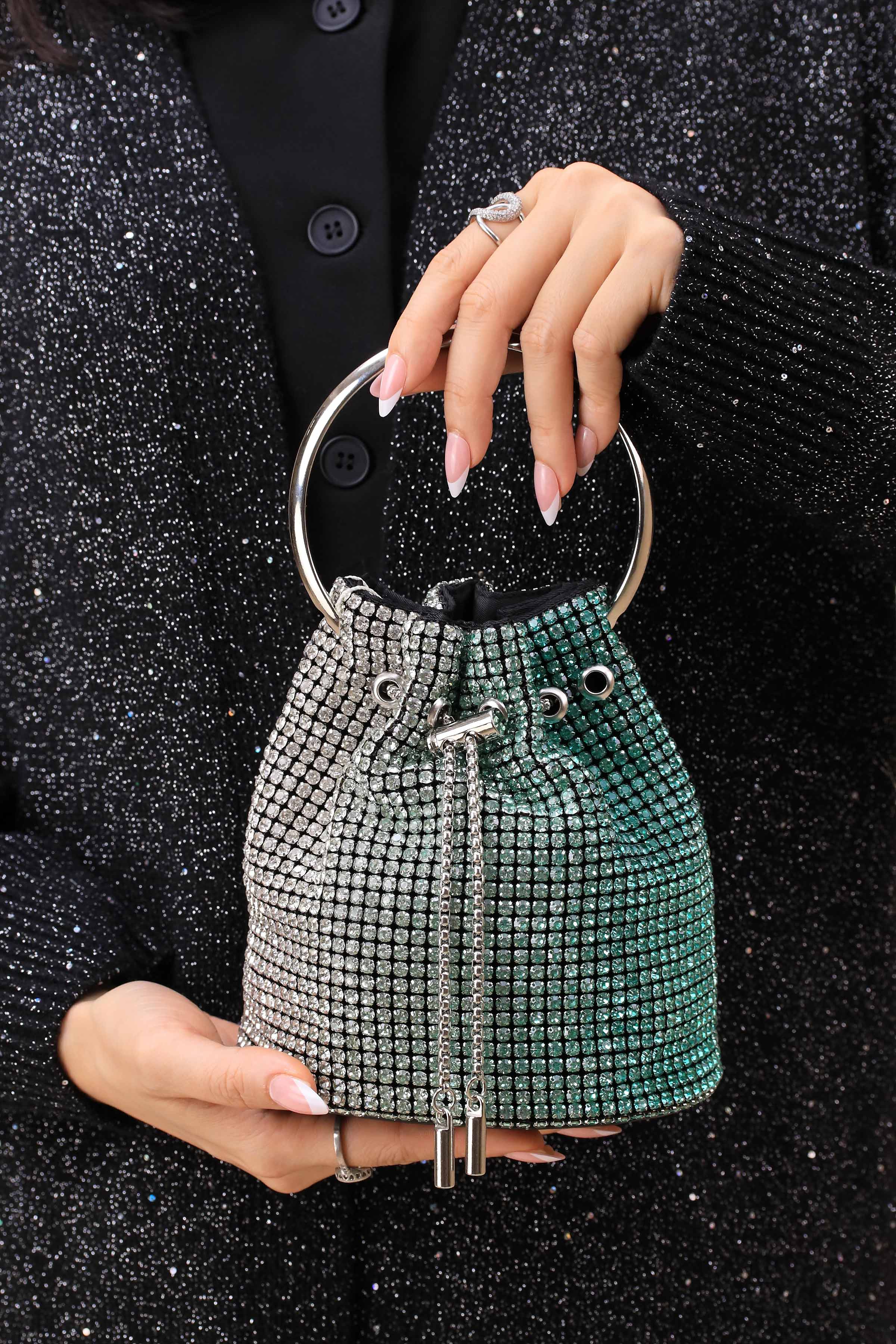 Gradient Green Clutch-444272104-for Women - Bag Winter Collection | Nishat | Shop Online