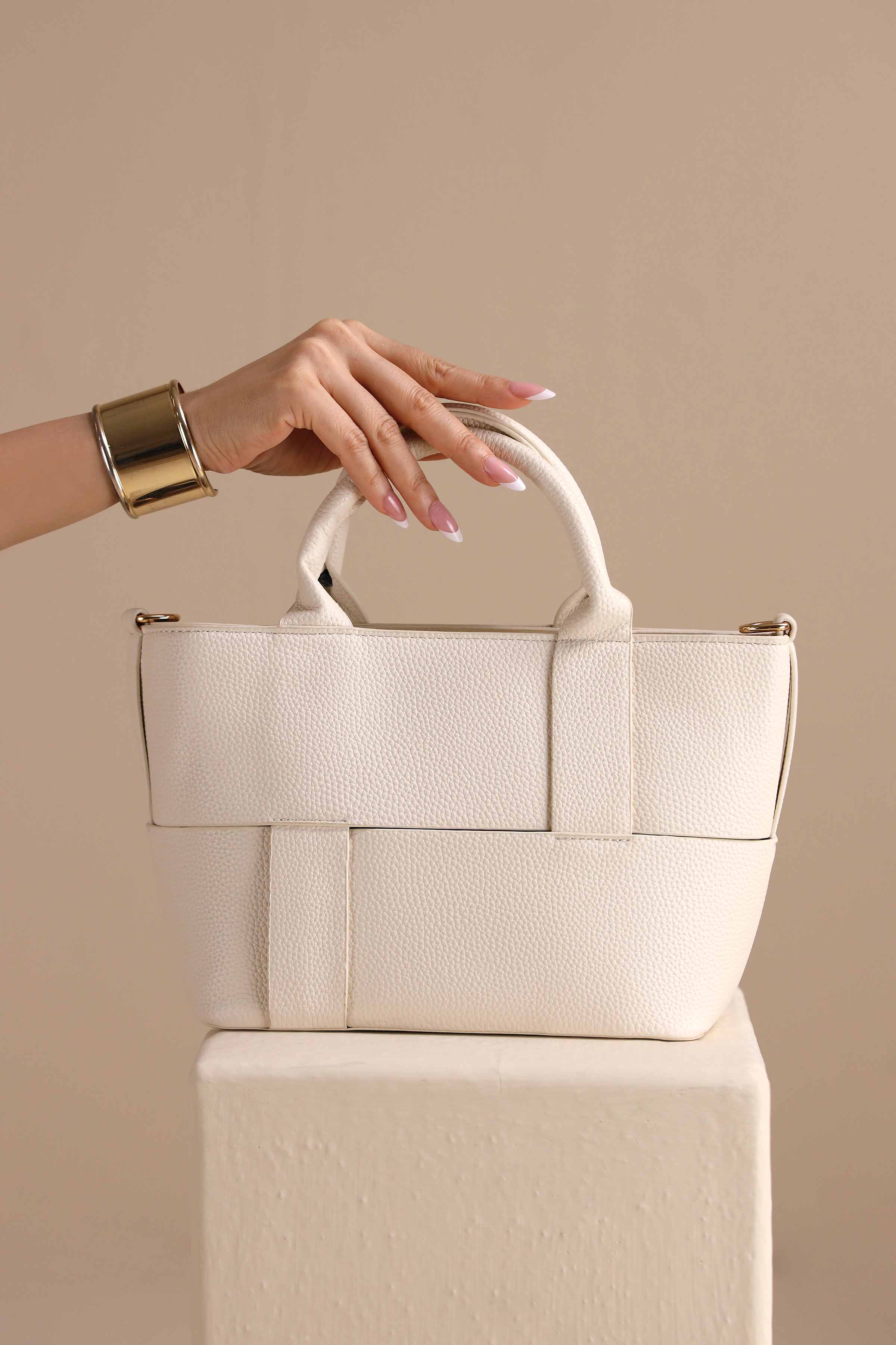 Off White Shoulder Bag-444392107 for Women - Bag Winter Collection | Nishat | Shop Online