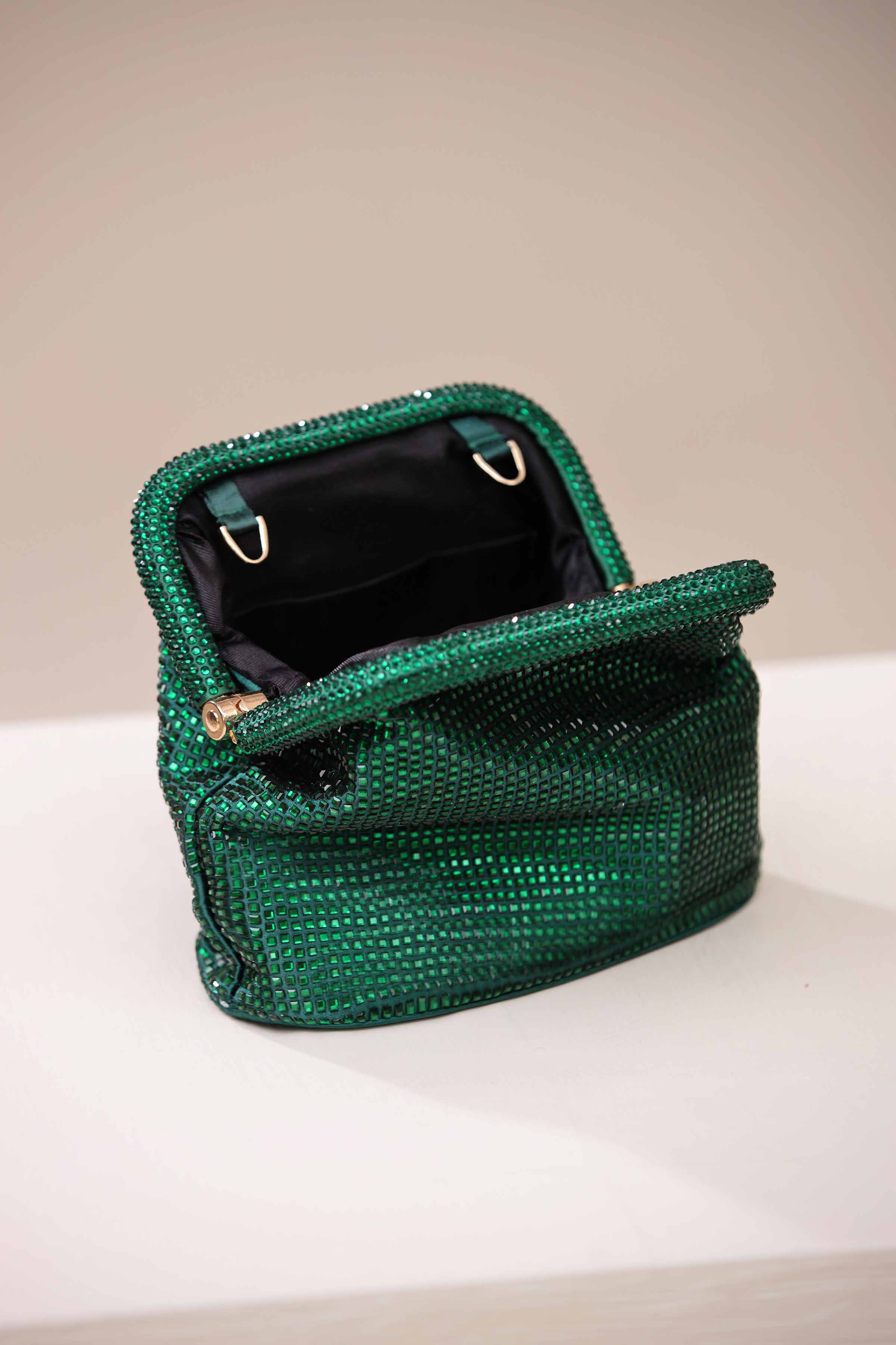 Green Clutch-444492104 for Women - Bag Collection | Nishat | Shop Online