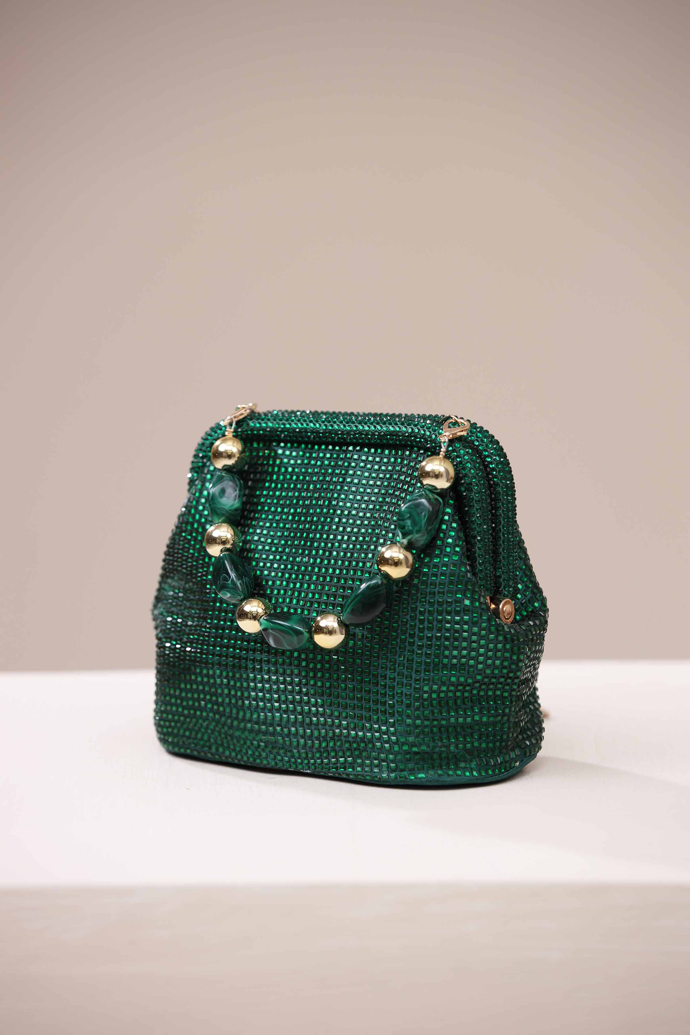 Green Clutch-444492104 for Women - Bag Collection | Nishat | Shop Online