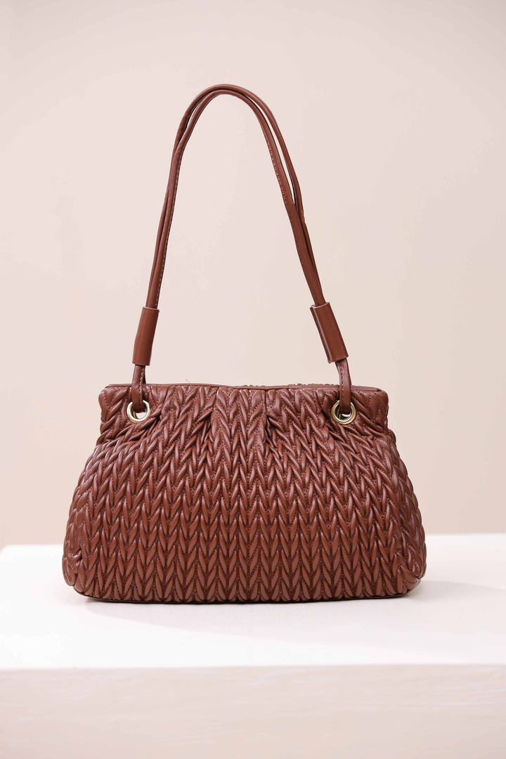 Brown Shoulder Bag-444632113 for Women - Bag Collection | Nishat | Shop Online