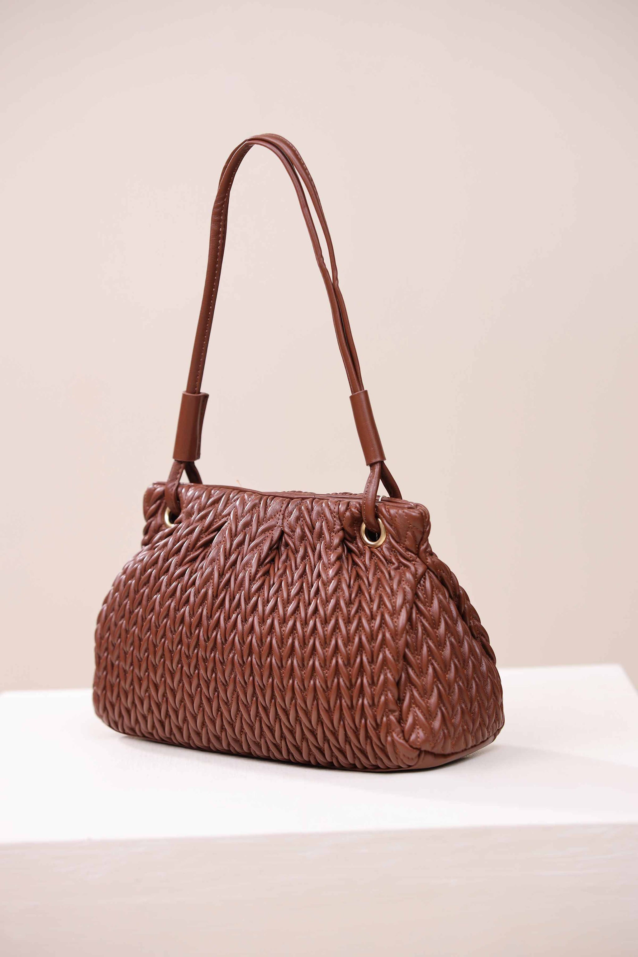 Brown Shoulder Bag-444632113