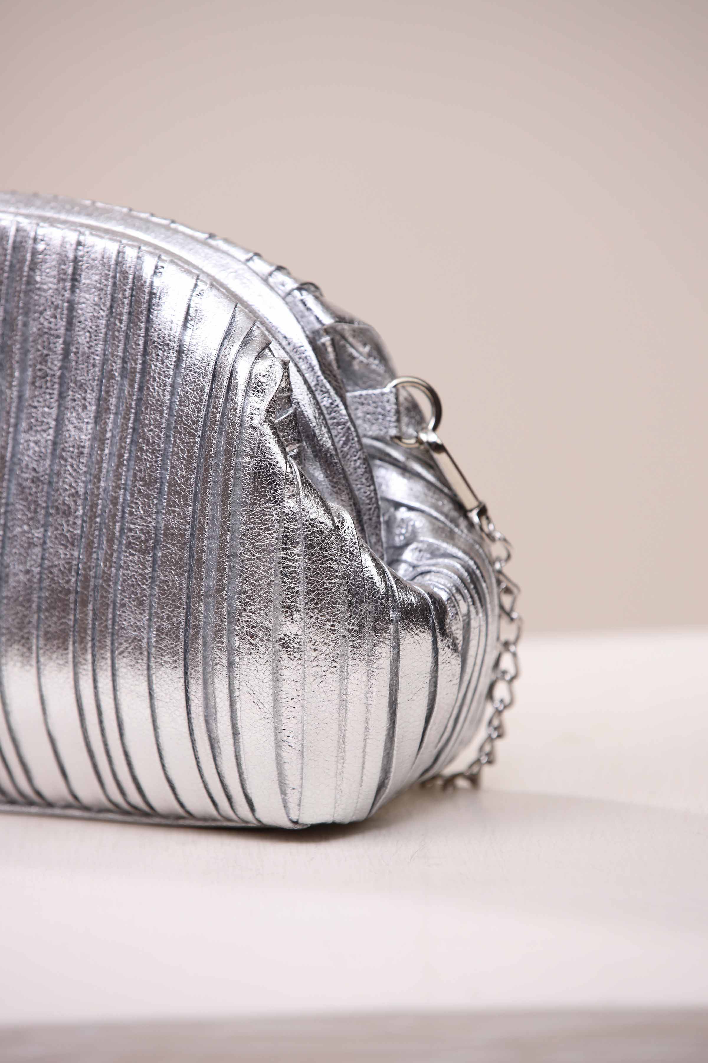 Silver Shoulder Bag-444642120 for Women - Bag Collection | Nishat | Shop Online