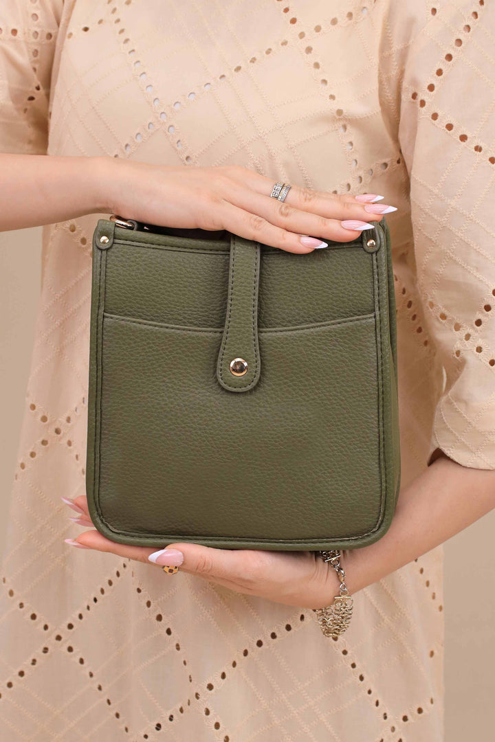Green Shoulder Bag-444762104-for Women - Bag Winter Collection | Nishat | Shop Online