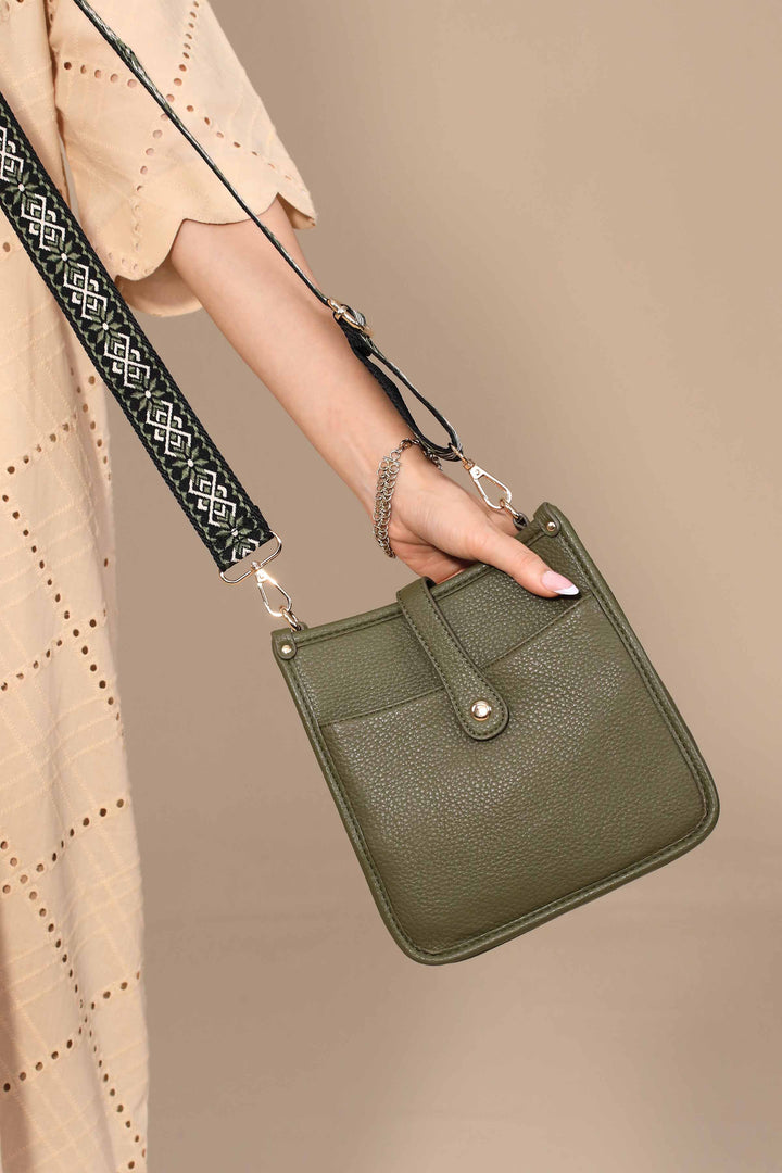 Green Shoulder Bag-444762104-for Women - Bag Winter Collection | Nishat | Shop Online