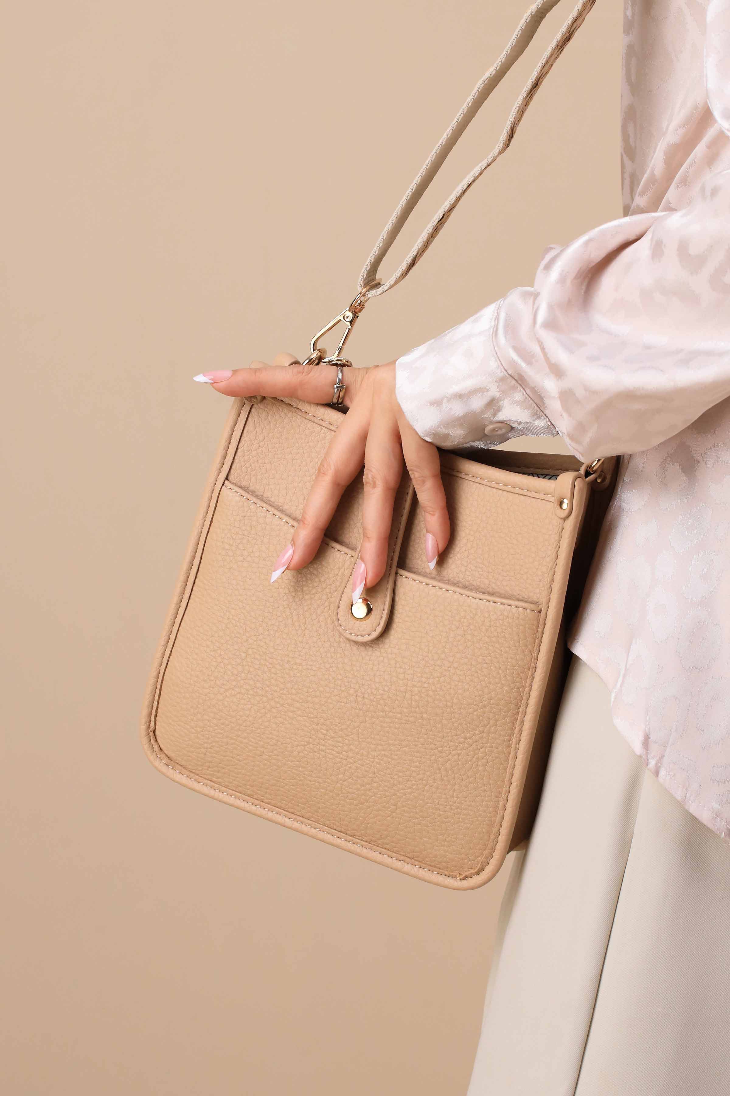 Beige Shoulder Bag-444762118-for Women - Bag Winter Collection | Nishat | Shop Online