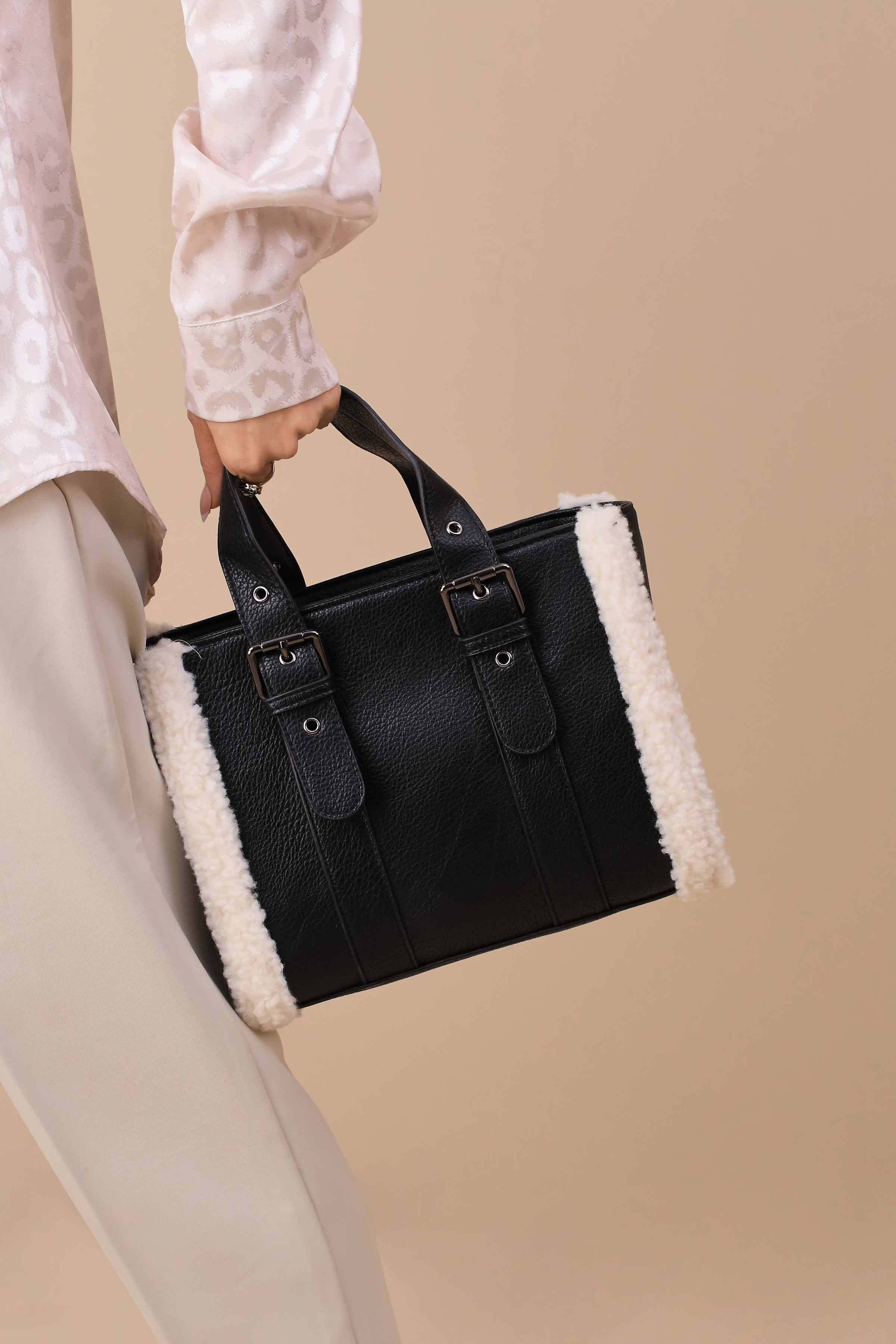 Black Tote Bag-444792103-for Women - Bag Winter Collection | Nishat | Shop Online