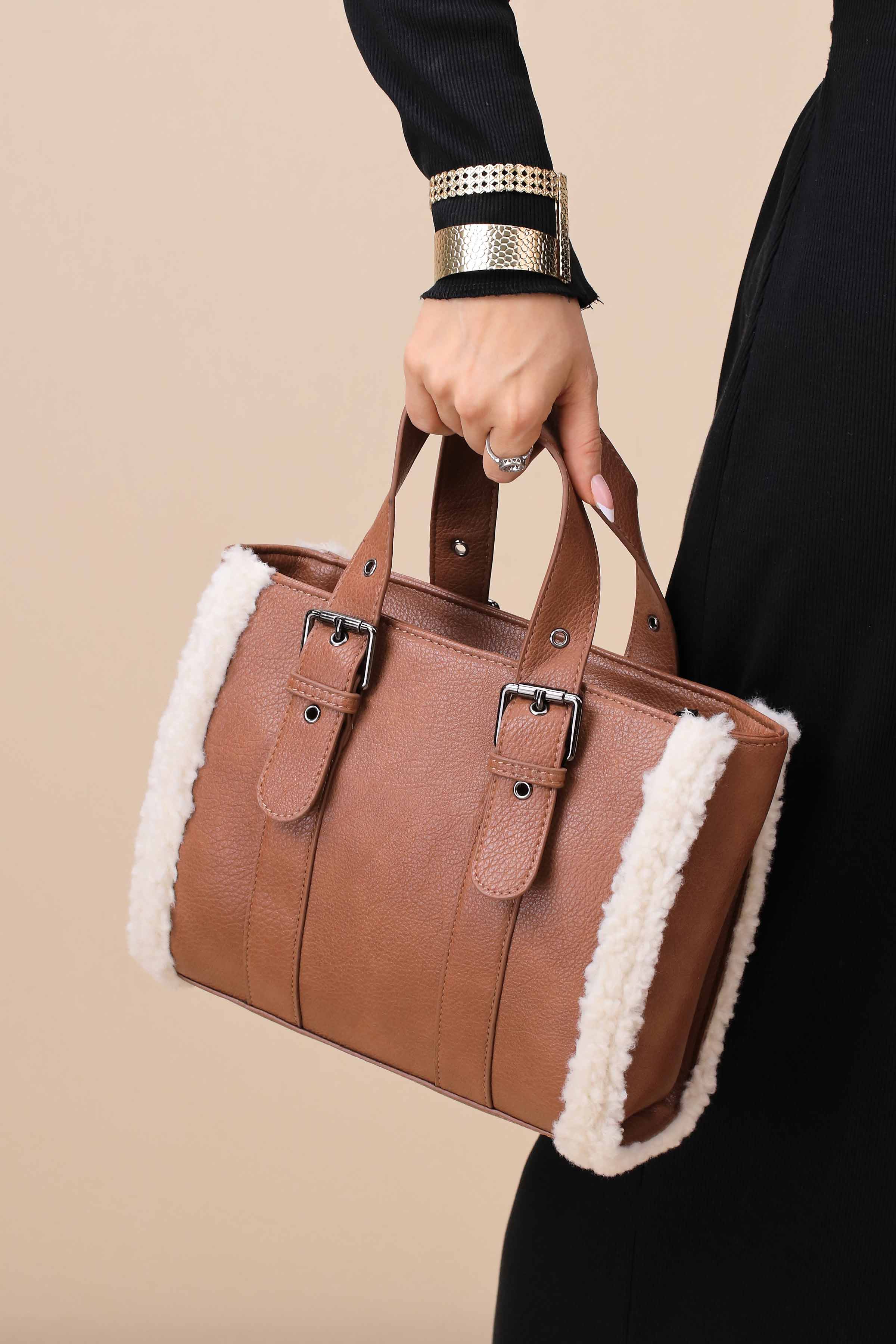 Brown Tote Bag-444792113-for Women - Bag Winter Collection | Nishat | Shop Online