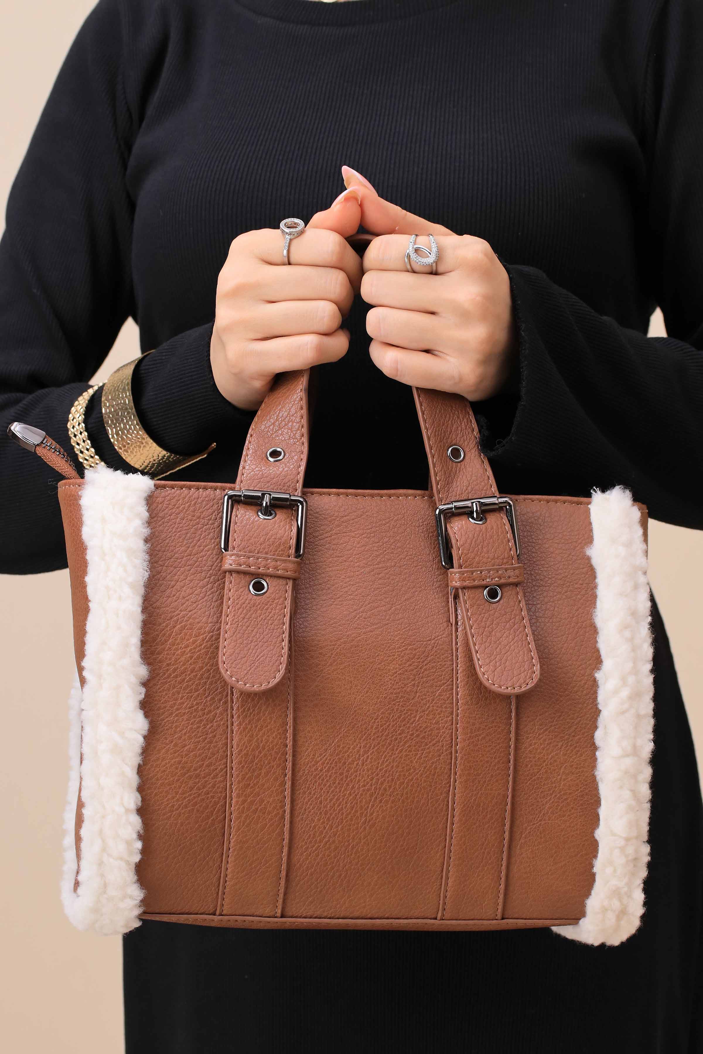 Brown Tote Bag-444792113-for Women - Bag Winter Collection | Nishat | Shop Online