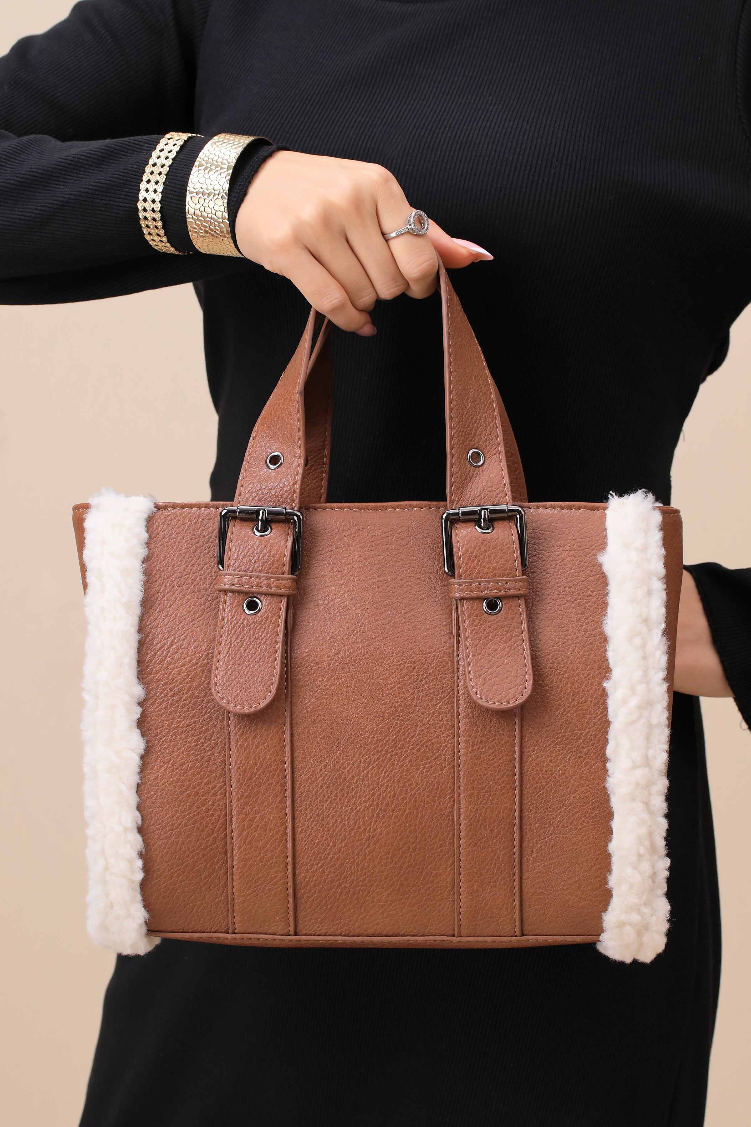 Brown Tote Bag-444792113-for Women - Bag Winter Collection | Nishat | Shop Online