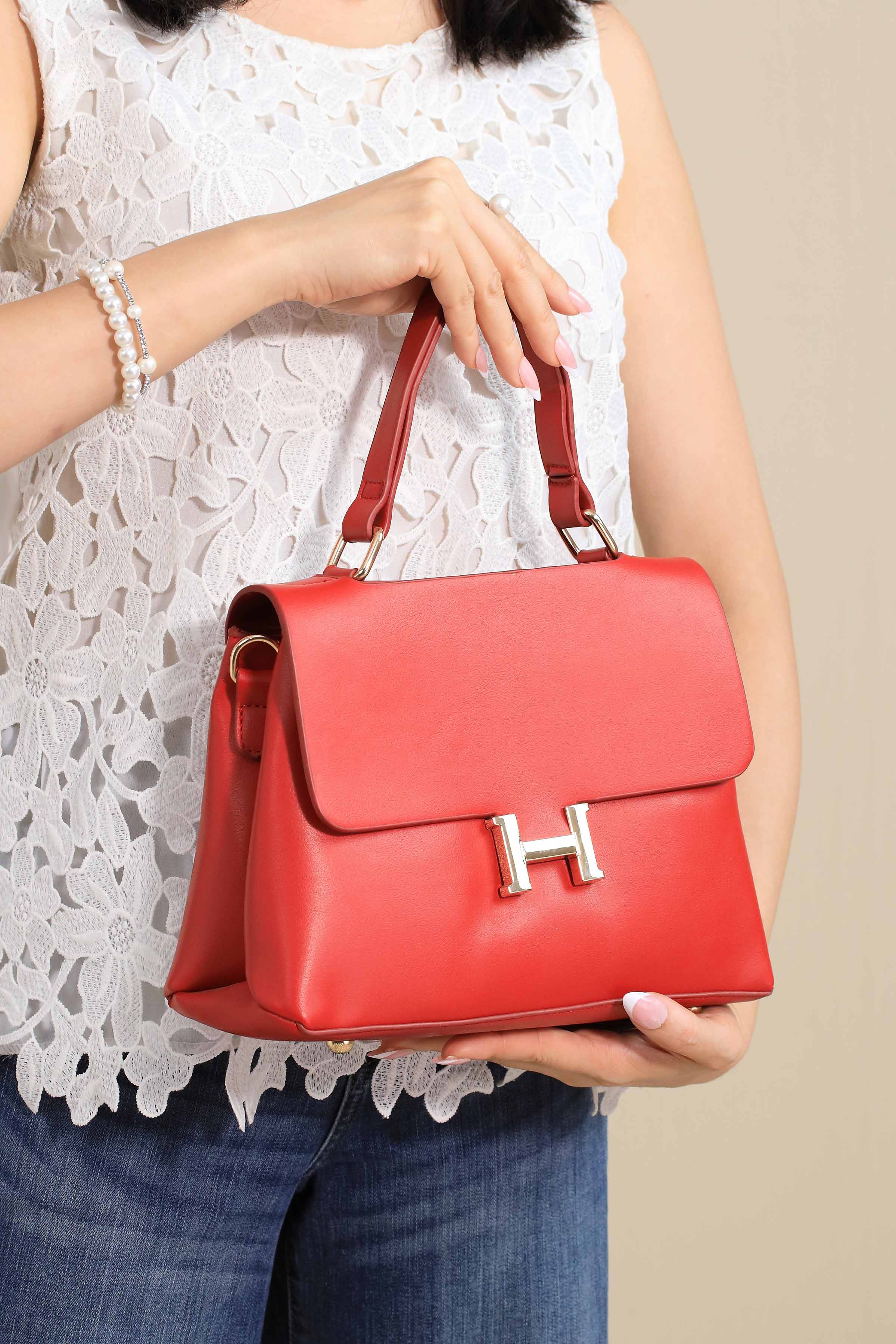 Red Shoulder Bag-444812101 for Women - Bag Winter Collection | Nishat | Shop Online