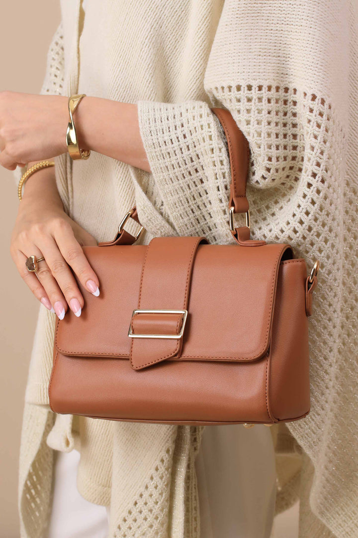 Brown Shoulder Bag-444822113-for Women - Bag Winter Collection | Nishat | Shop Online