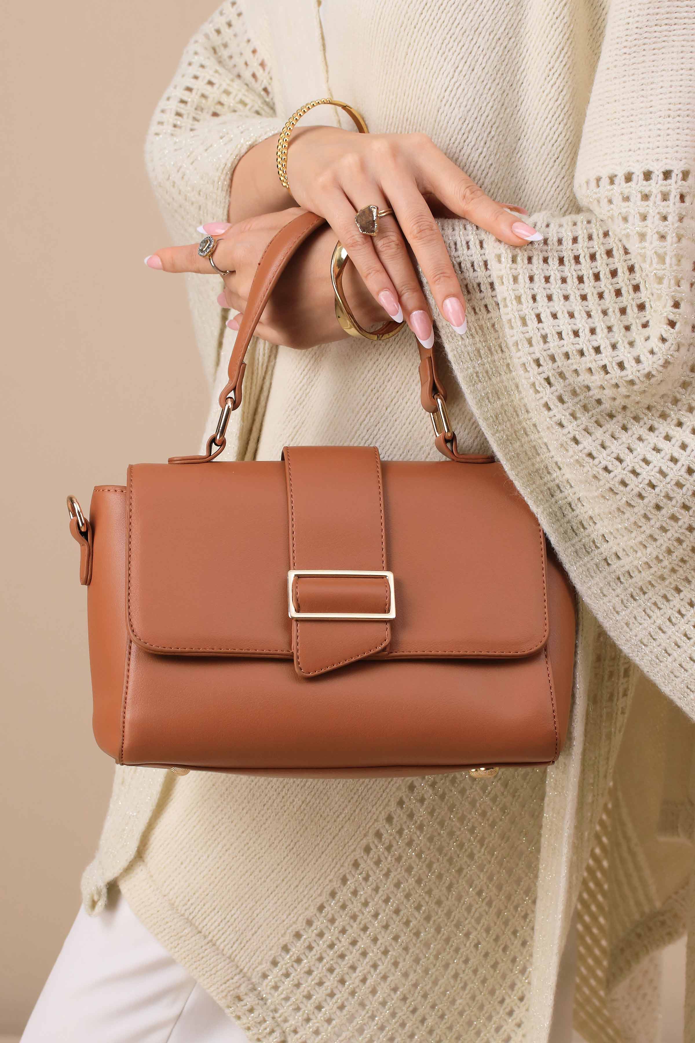 Brown Shoulder Bag-444822113-for Women - Bag Winter Collection | Nishat | Shop Online