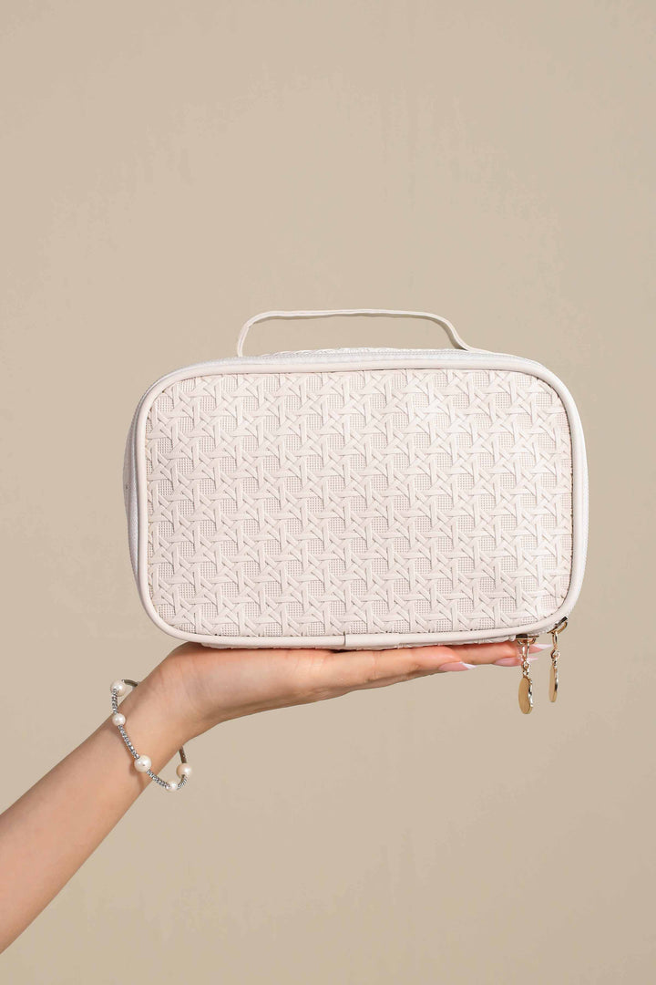 White Vanity Bag-444882112 for Women - Bag Winter Collection | Nishat | Shop Online