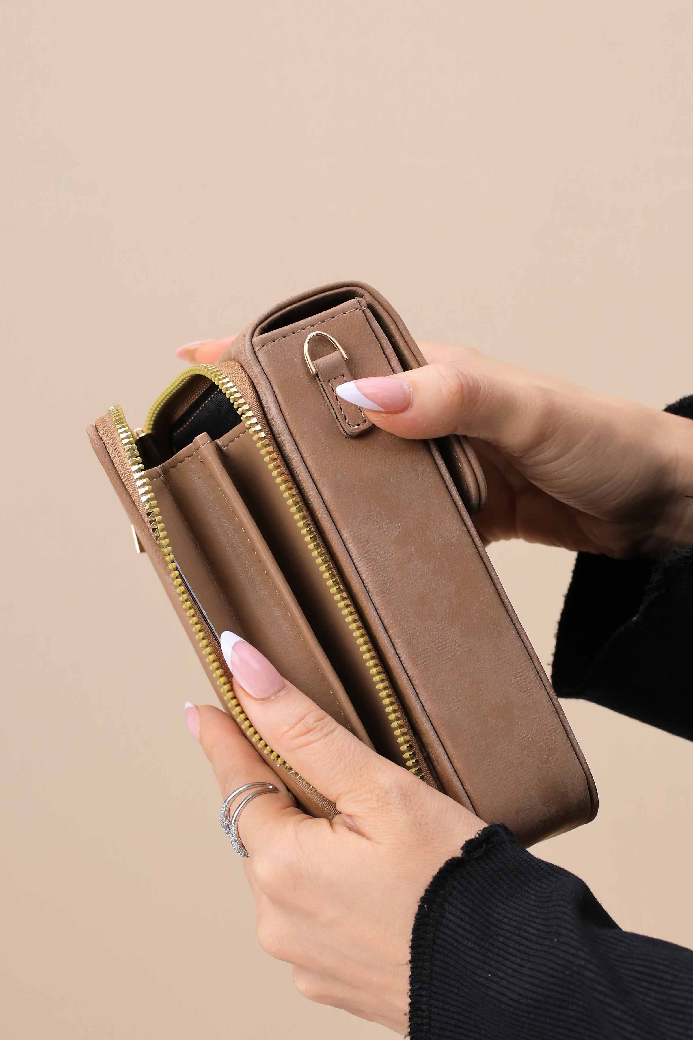 Brown Phone Bag-444922113-for Women - Bag Winter Collection | Nishat | Shop Online