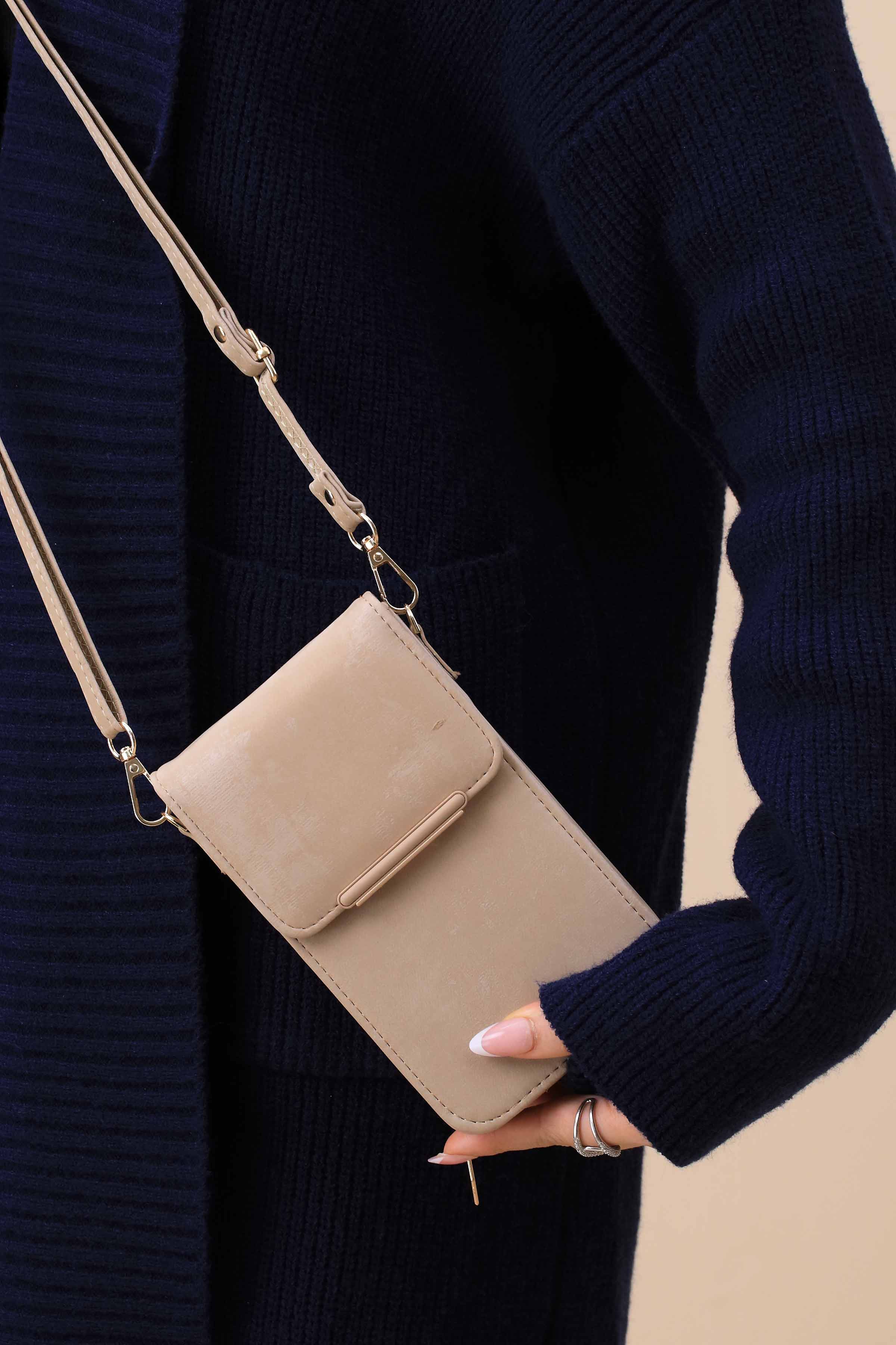 Beige Phone Bag-444922118-for Women - Bag Winter Collection | Nishat | Shop Online