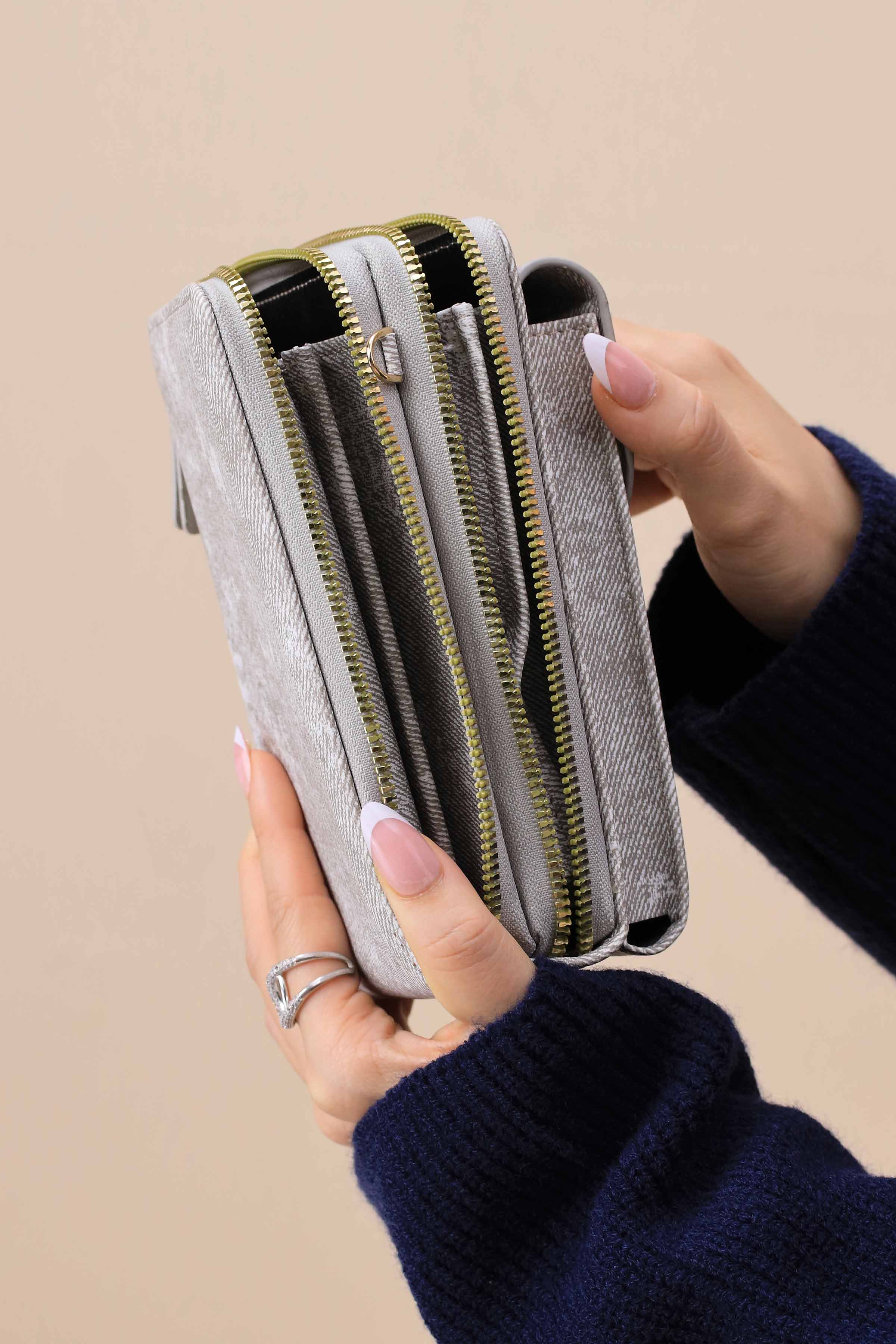 Grey Phone Bag-444962111-for Women - Bag Winter Collection | Nishat | Shop Online