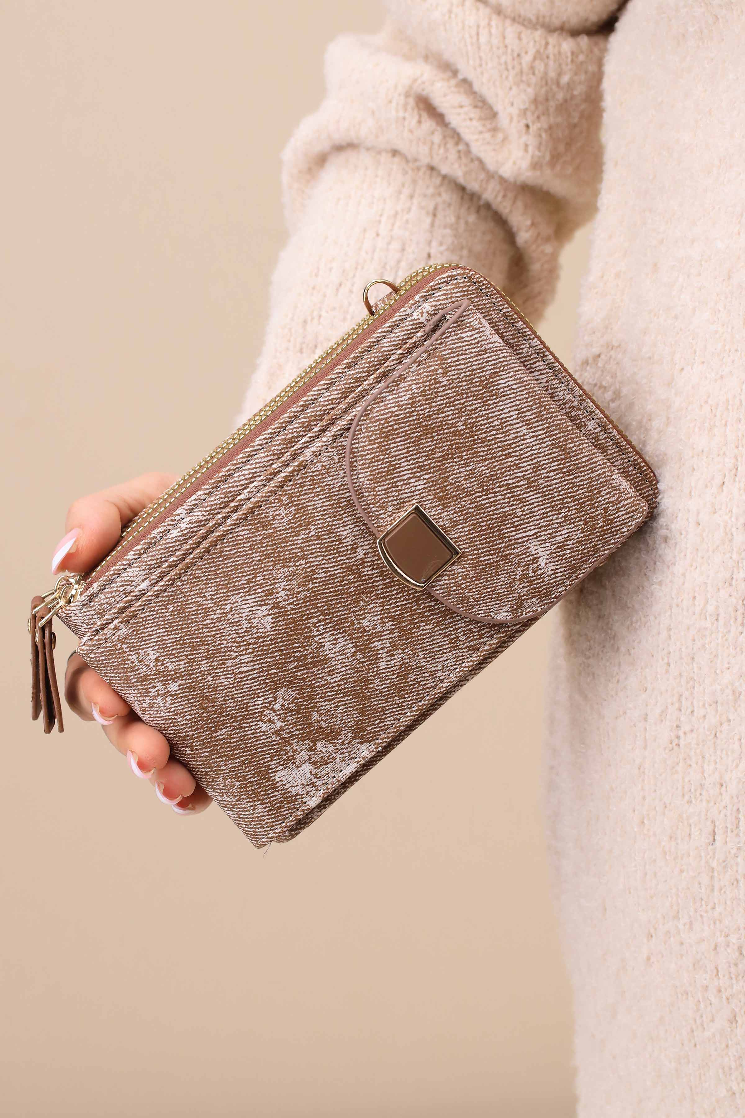 Brown Phone Bag-444962113-for Women - Bag Winter Collection | Nishat | Shop Online