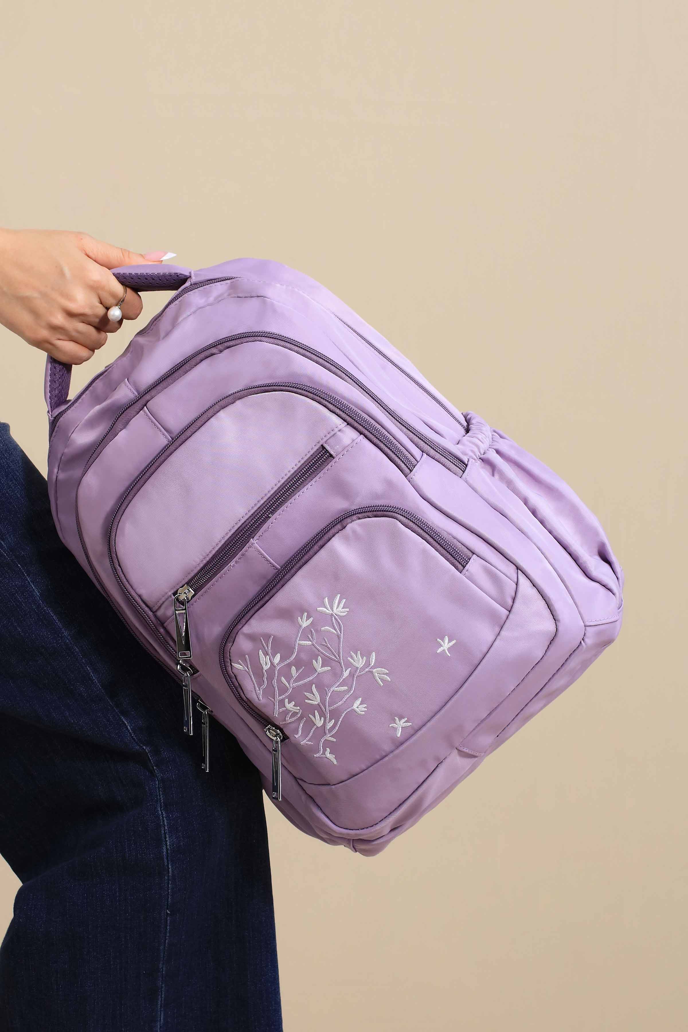 Dark Purple Back Pack-445142109 for Women - Bag Winter Collection | Nishat | Shop Online
