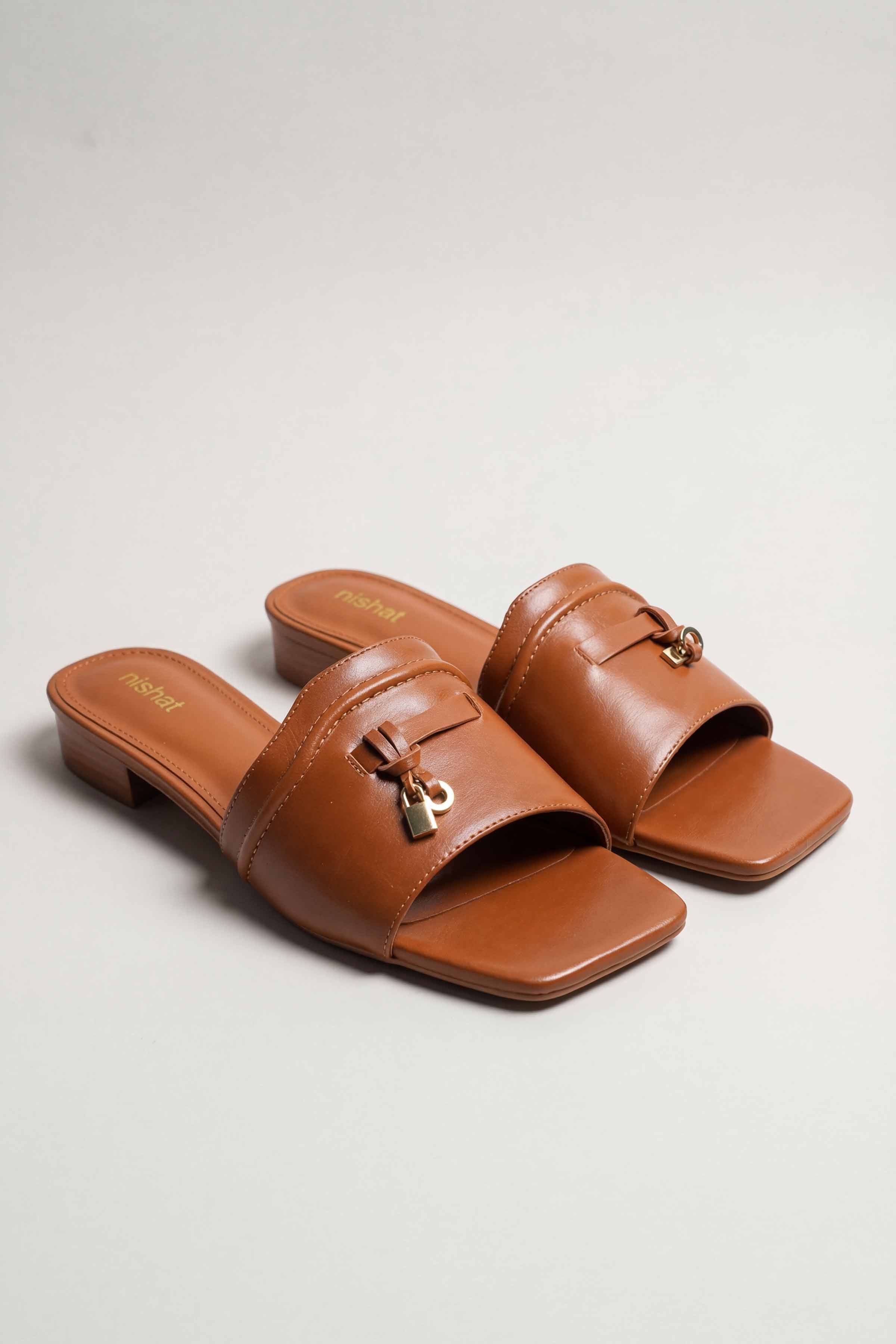 Brown Chappal-445182913 for Women - Fashion Collection | Nishat | Shop Online