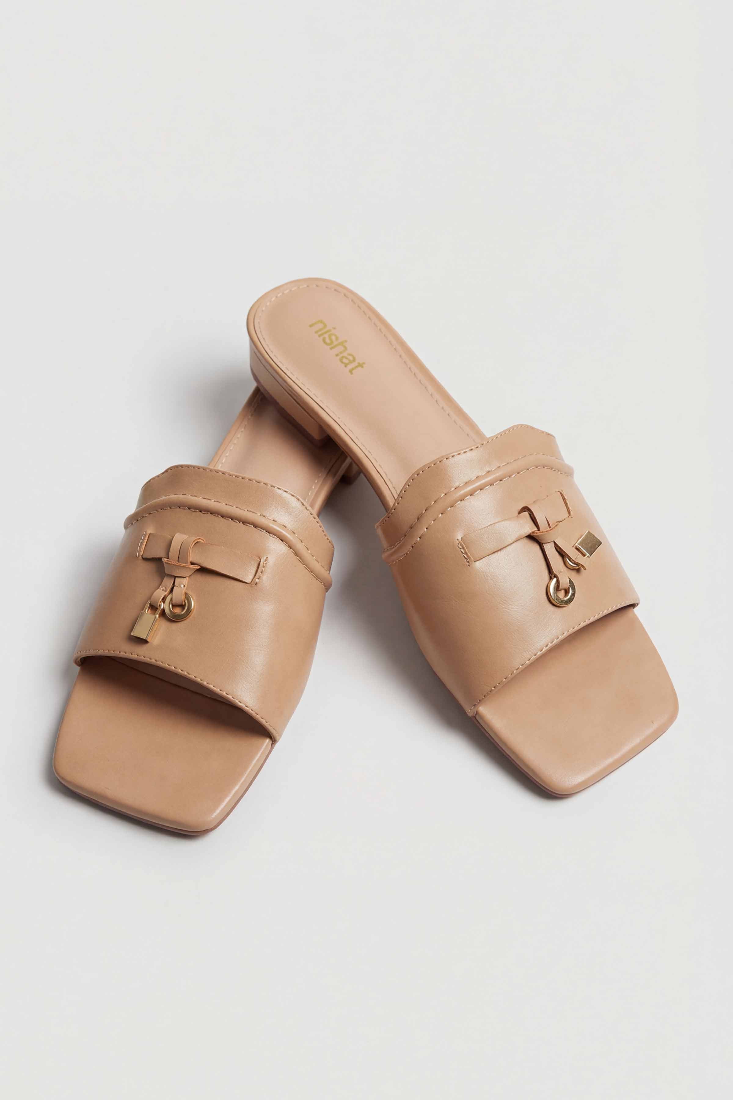 Beige Chappal-445182918 for Women - Fashion Collection | Nishat | Shop Online