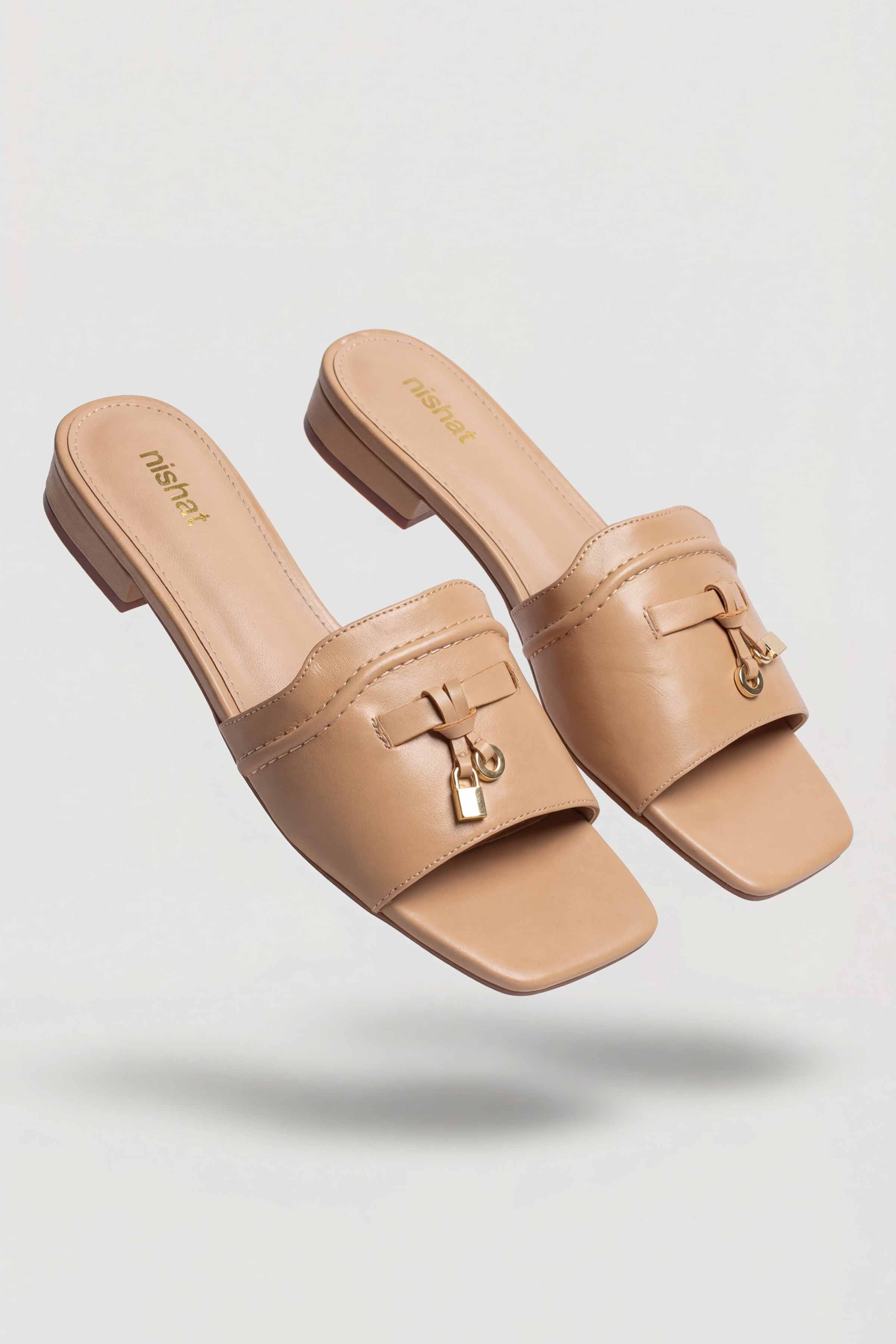 Beige Chappal-445182918 for Women - Fashion Collection | Nishat | Shop Online