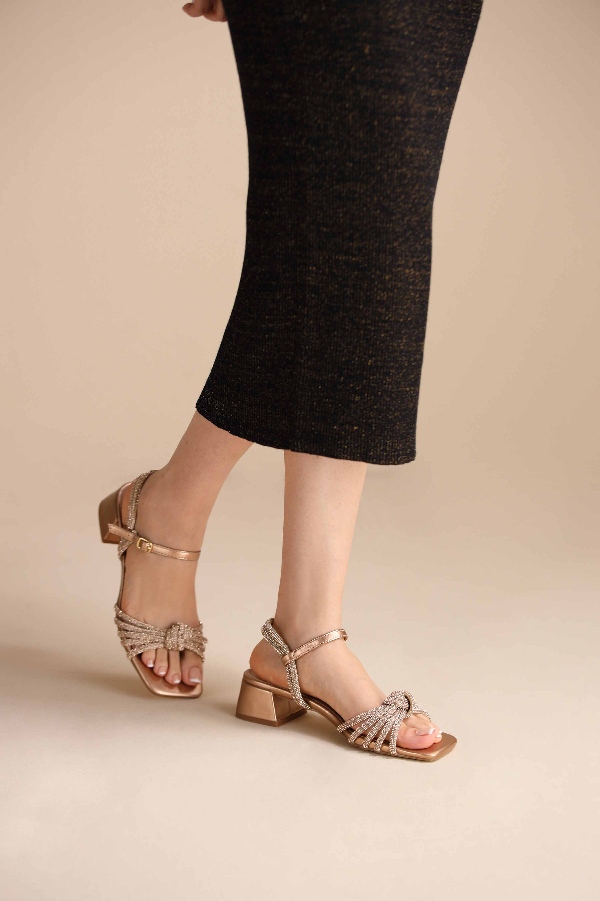 Champagne Block Heels-445192916 -  for Women - Shoes Collection | Nishat | Shop Online