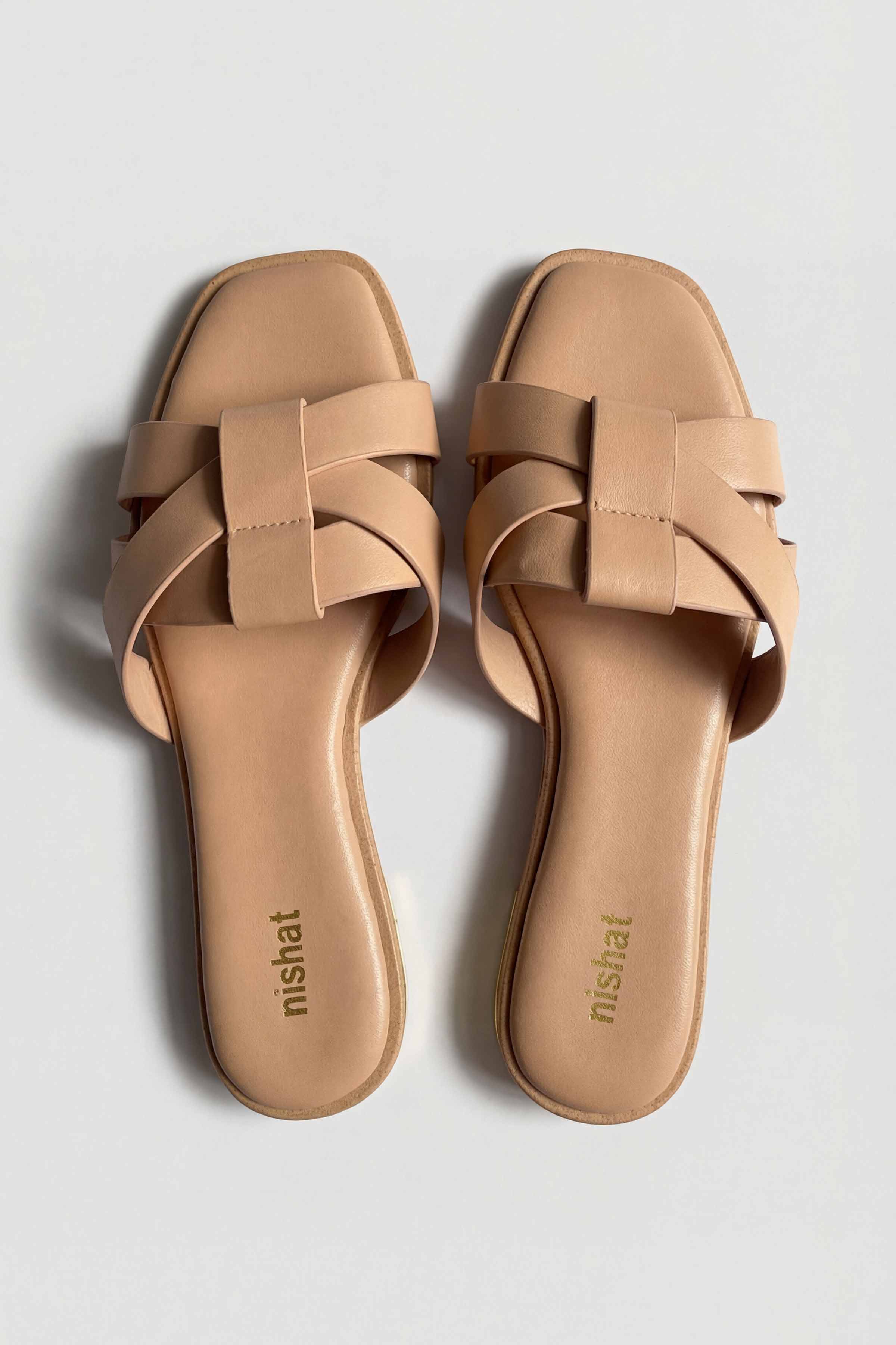 Beige Chappal-445202918 for Women - Fashion Collection | Nishat | Shop Online
