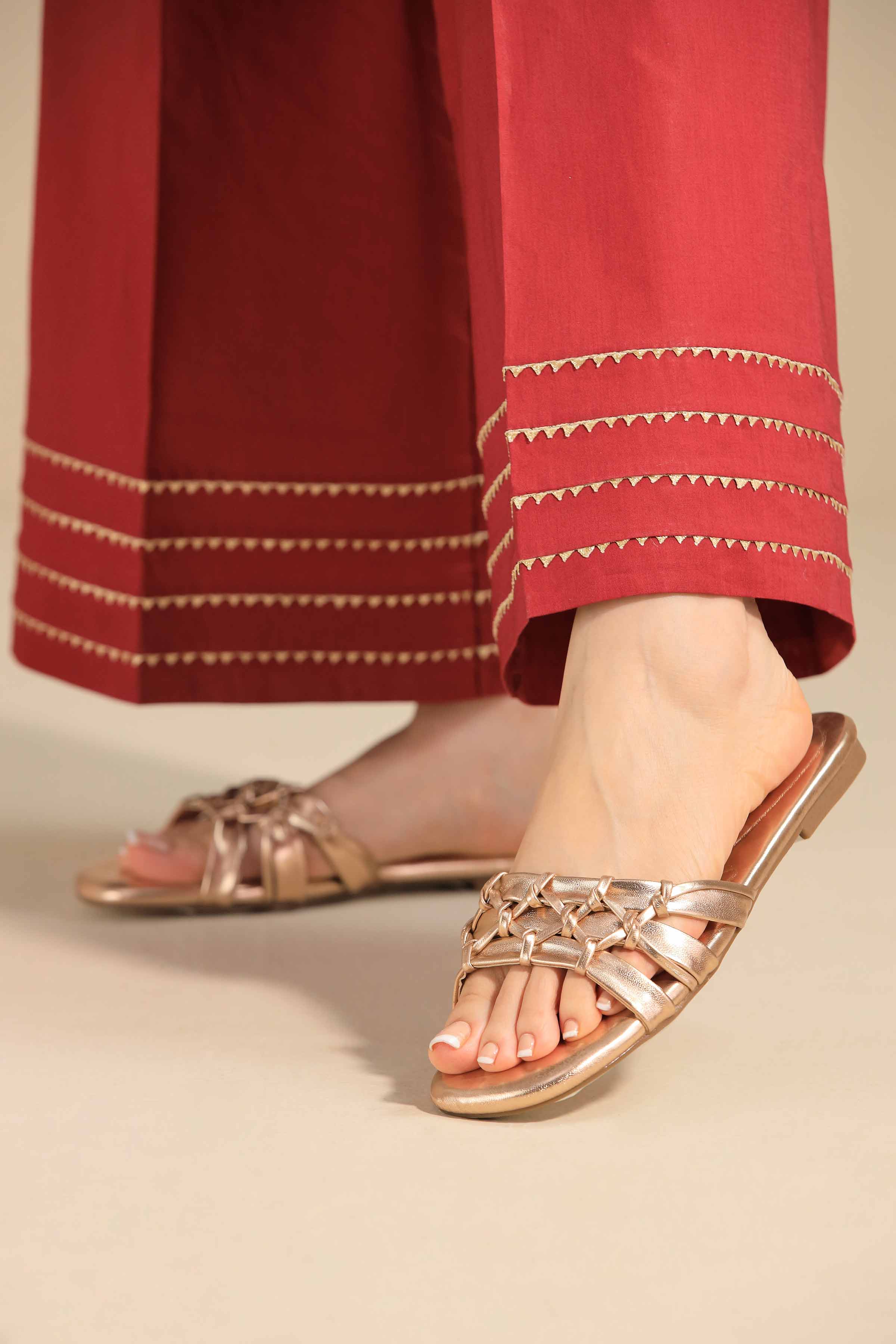 Champagne Chappal-445222916 -  for Women - Shoes Collection | Nishat | Shop Online