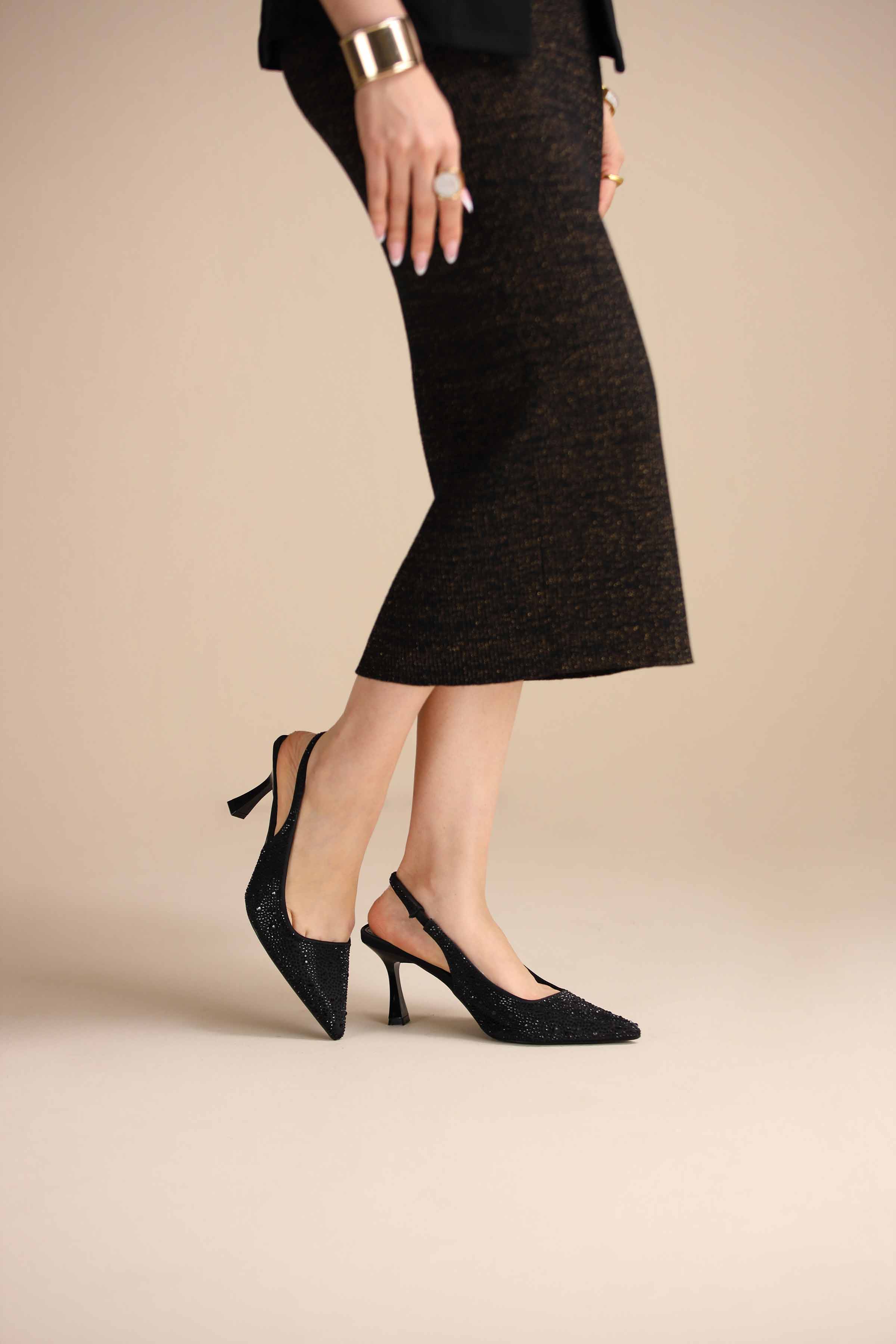 Black Pumps Heels-445232903 -  for Women - Shoes Collection | Nishat | Shop Online