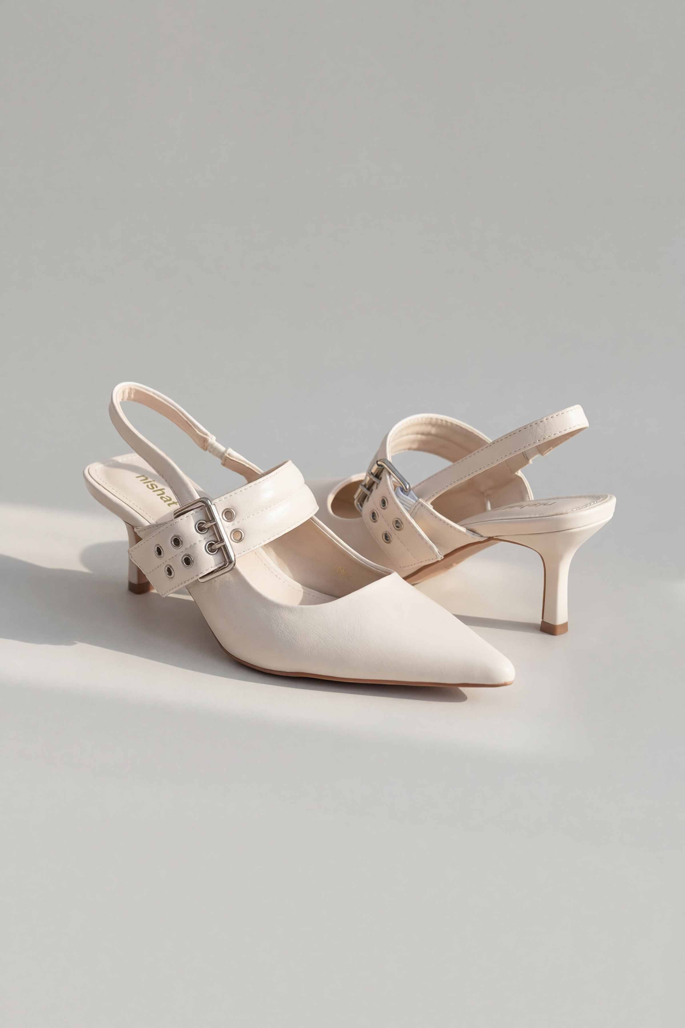 Off White Pumps Heels-445252907 for Women - Fashion Collection | Nishat | Shop Online