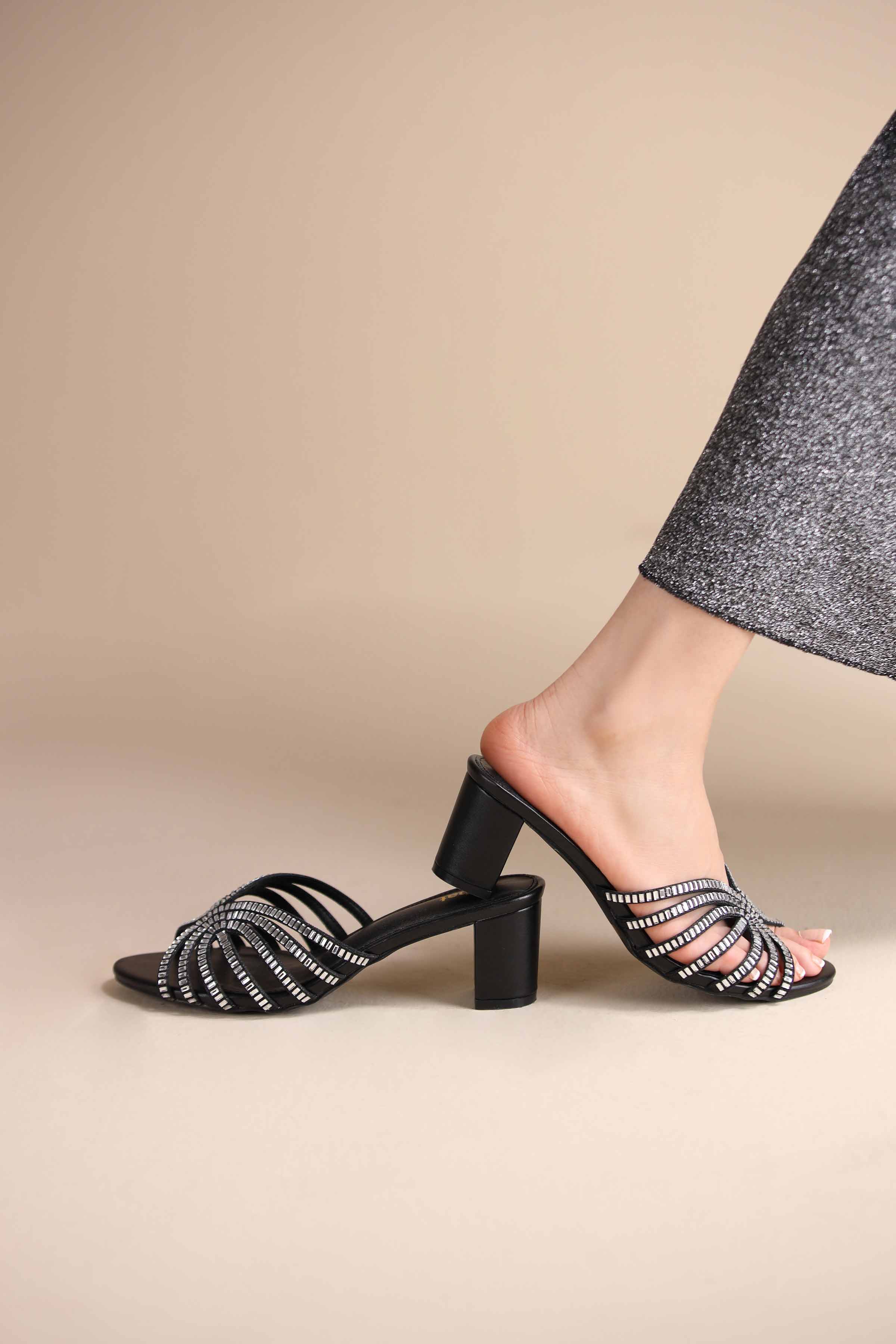Black Block Heels-445272903 -  for Women - Shoes Collection | Nishat | Shop Online