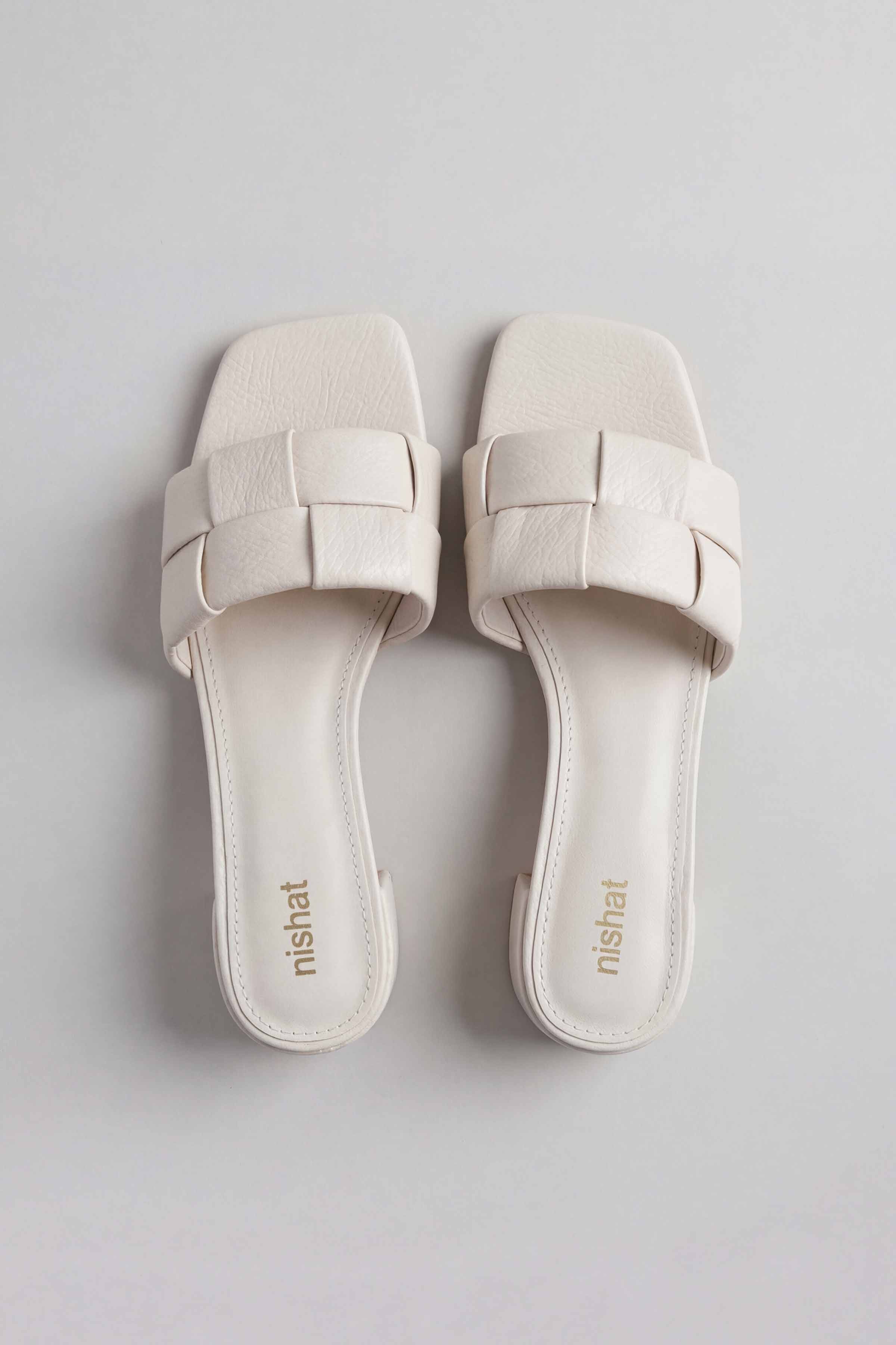 Off White Wedges-445342907 for Women - Fashion Collection | Nishat | Shop Online