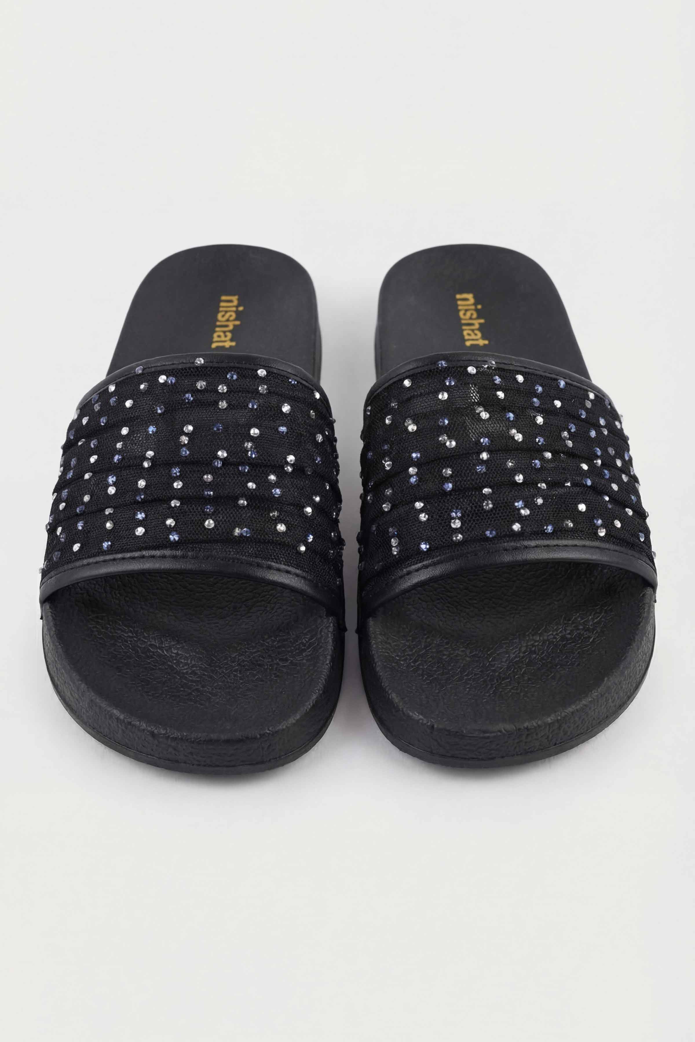 Black Chappal-445412903 for Women - Fashion Collection | Nishat | Shop Online