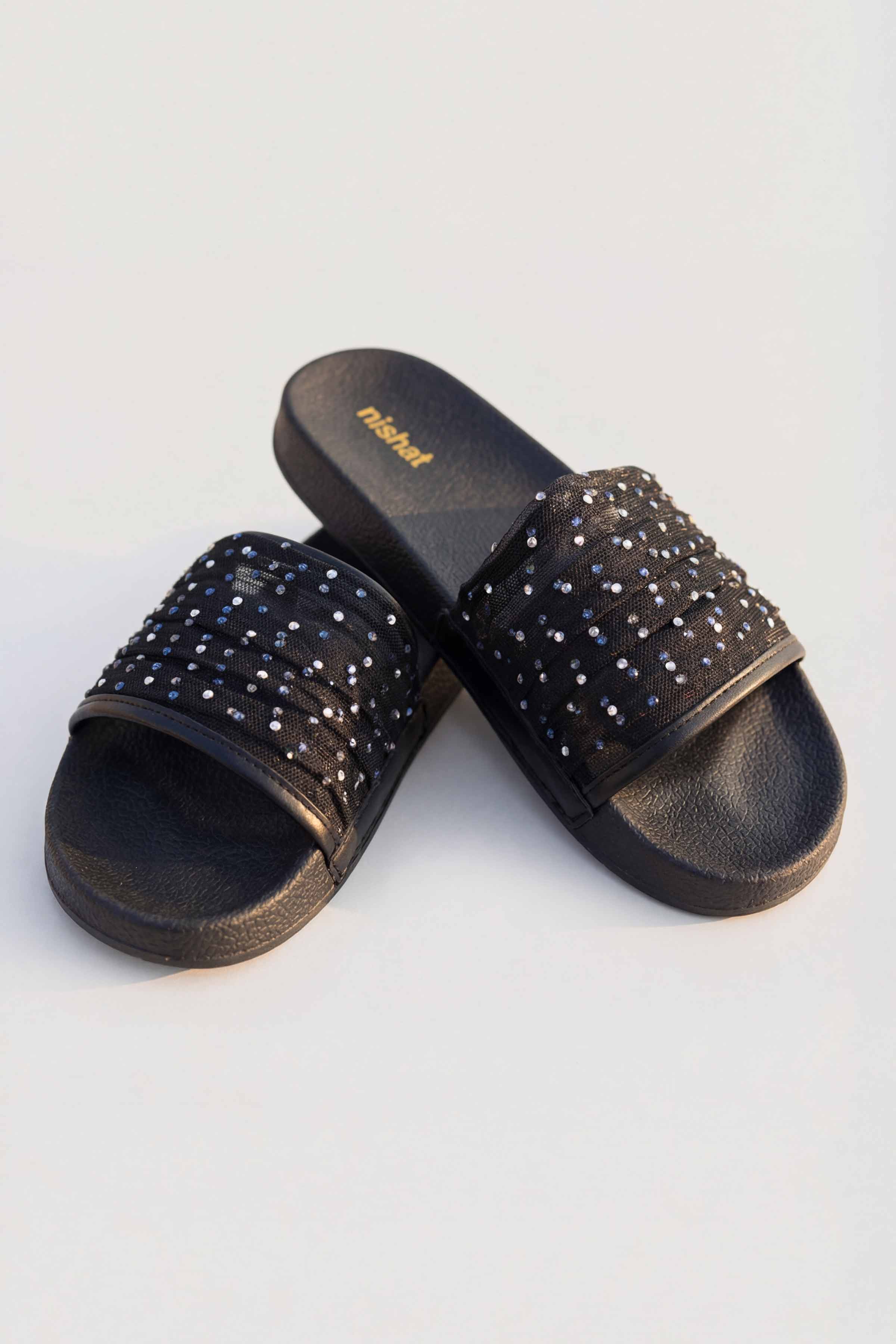 Black Chappal-445412903 for Women - Fashion Collection | Nishat | Shop Online