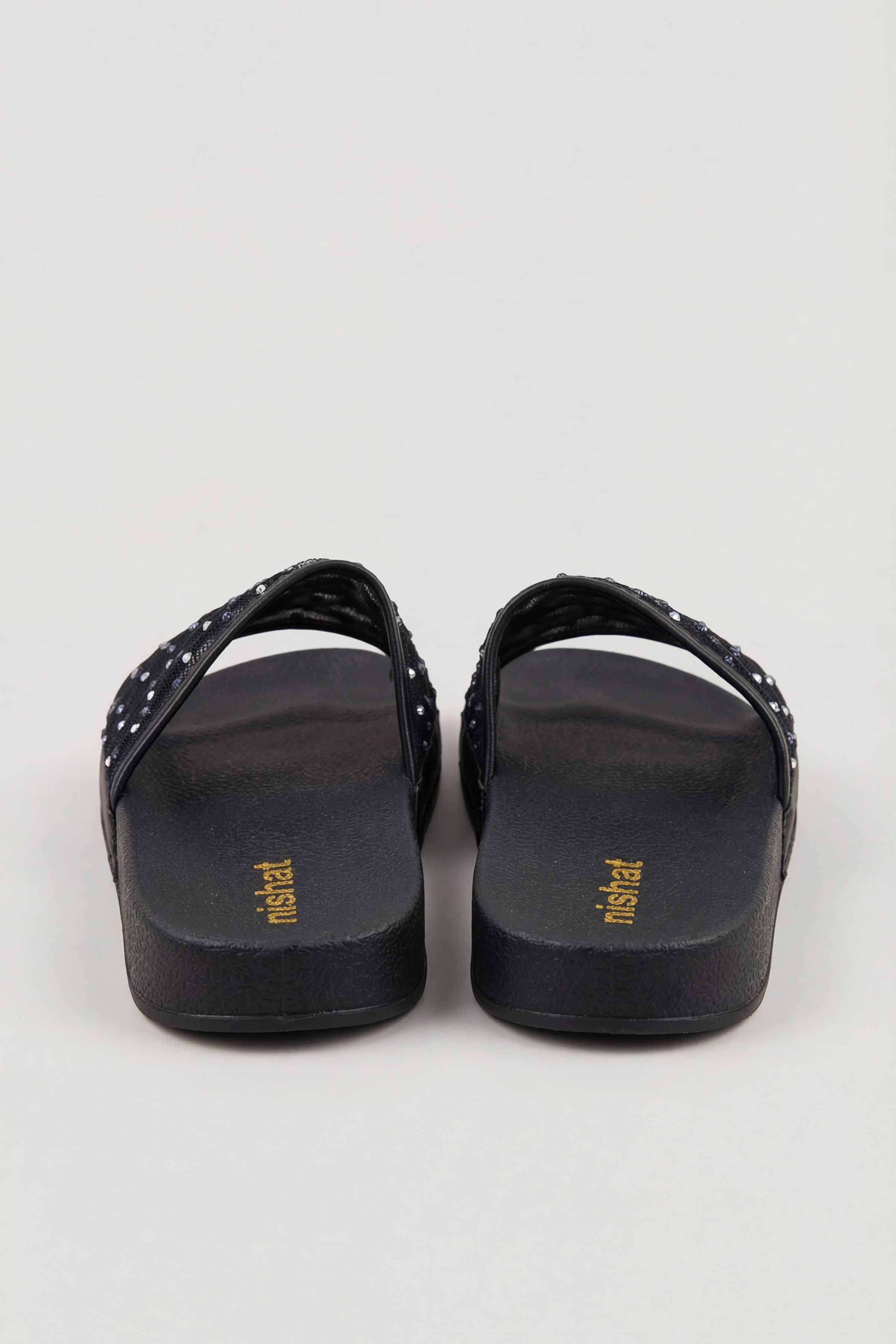 Black Chappal-445412903 for Women - Fashion Collection | Nishat | Shop Online