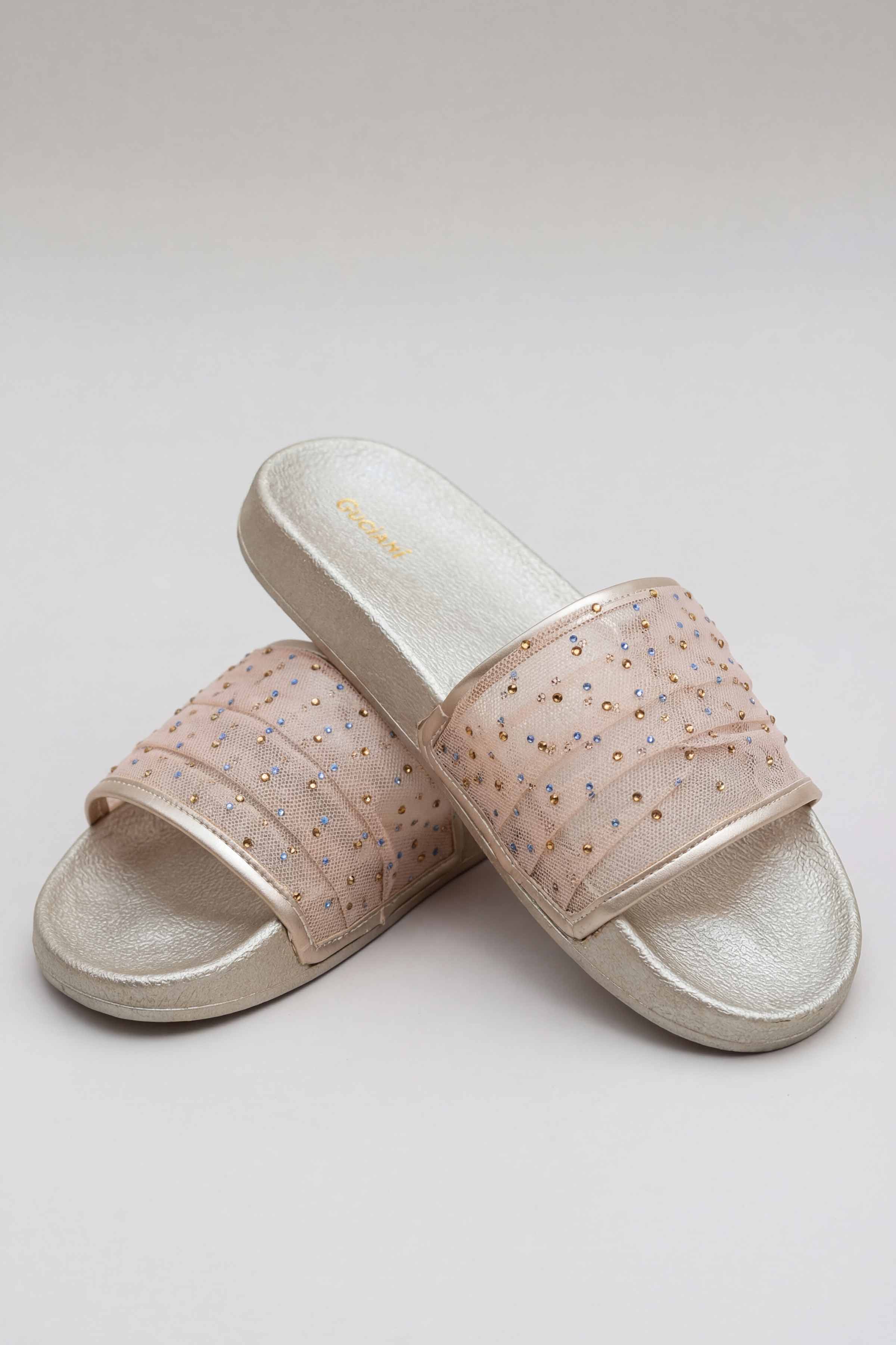 Gold Chappal-445412919 for Women - Fashion Collection | Nishat | Shop Online