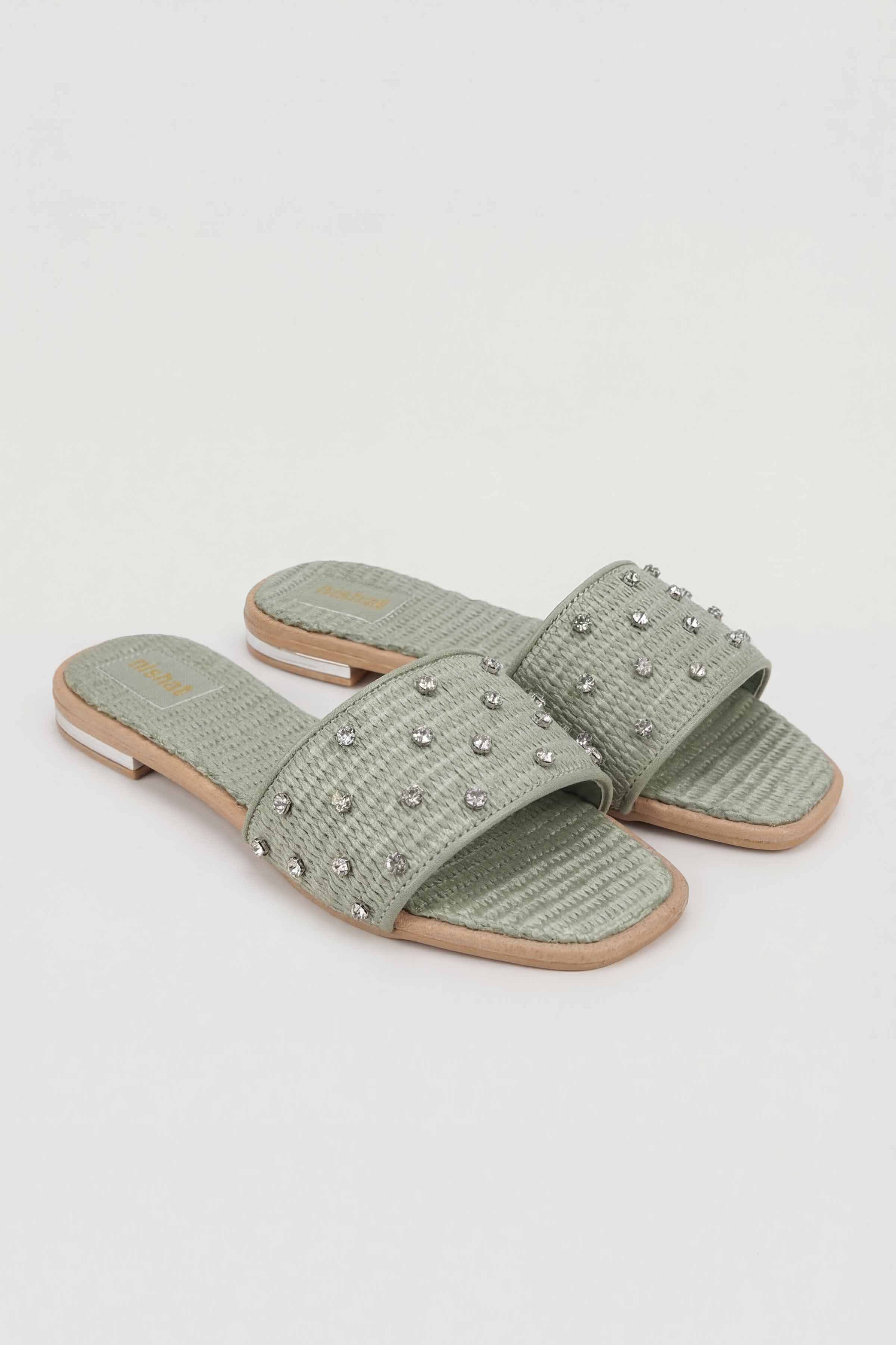 Green Chappal-445422904 for Women - Fashion Collection | Nishat | Shop Online