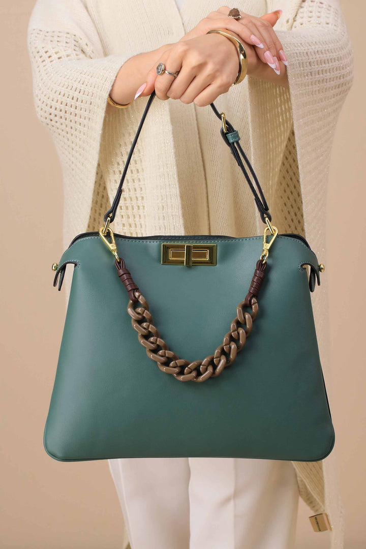 Green Shoulder Bag-445462104-for Women - Bag Winter Collection | Nishat | Shop Online