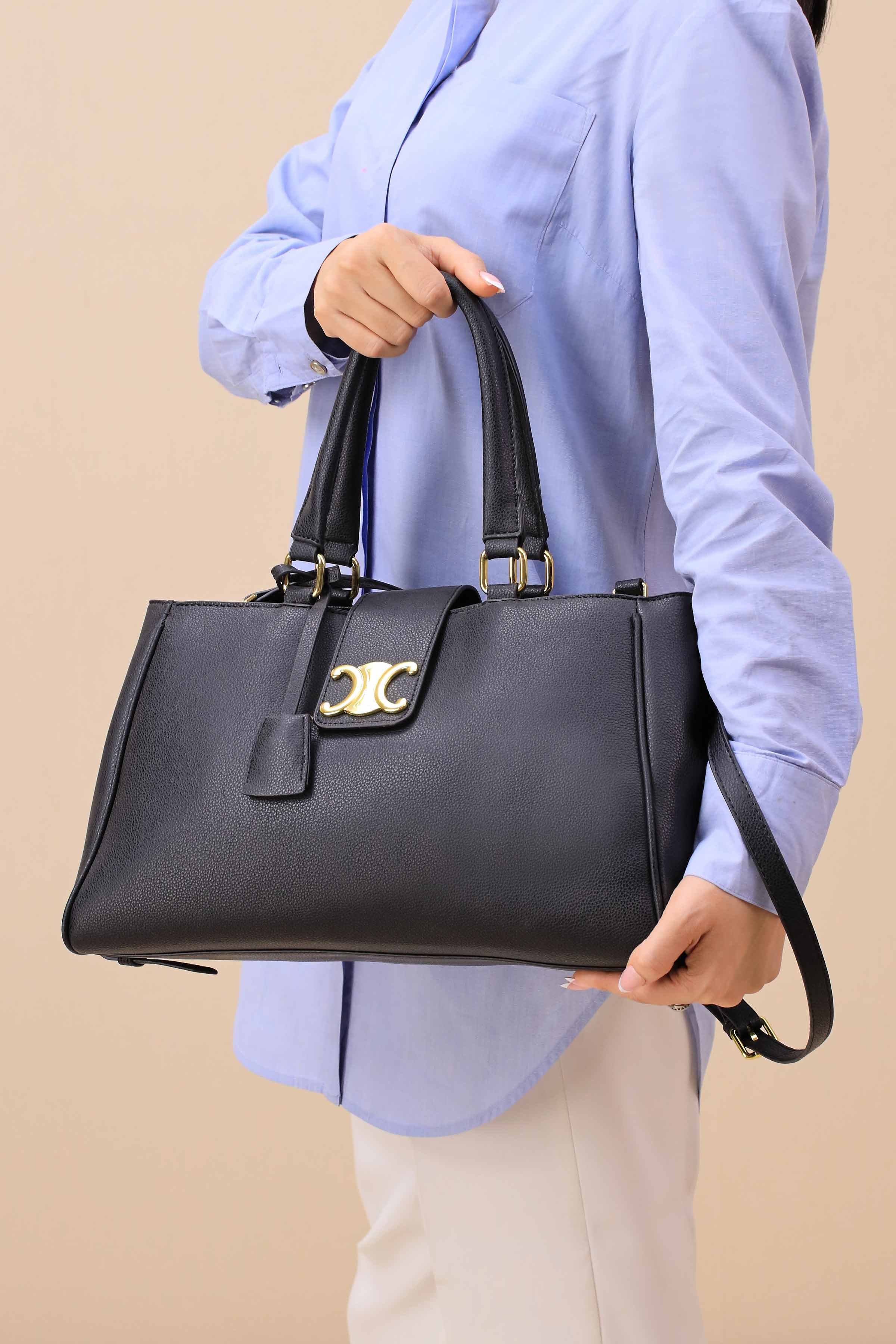 Black Shoulder Bag-445472103-for Women - Bag Winter Collection | Nishat | Shop Online