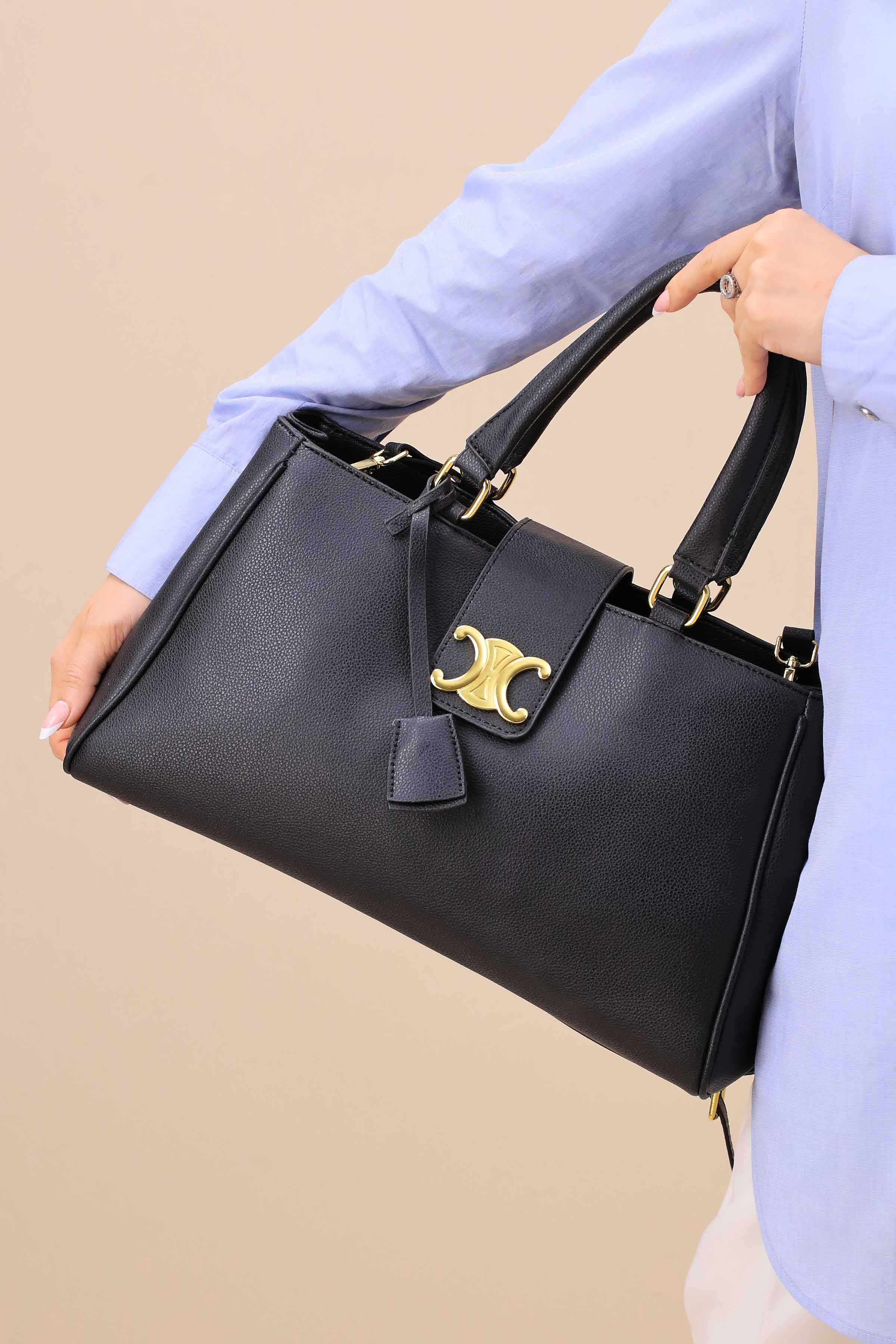 Black Shoulder Bag-445472103-for Women - Bag Winter Collection | Nishat | Shop Online