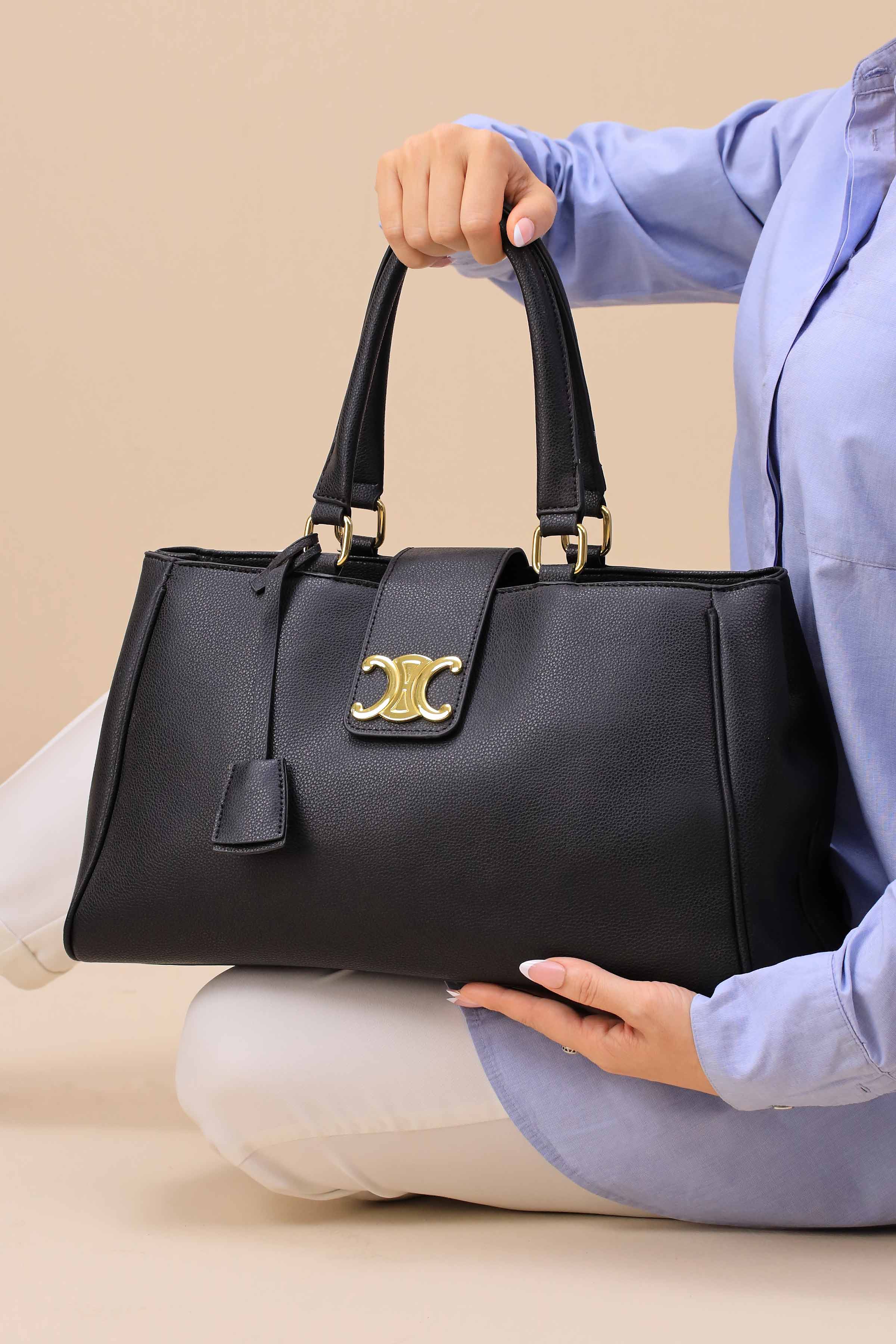 Black Shoulder Bag-445472103-for Women - Bag Winter Collection | Nishat | Shop Online