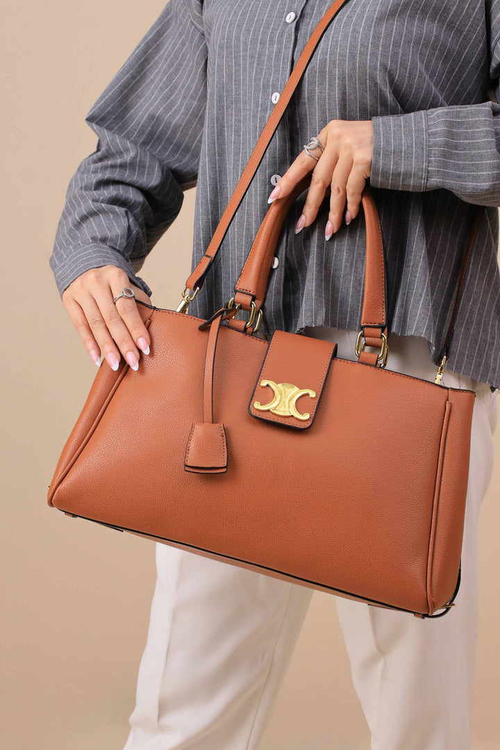Brown Shoulder Bag-445472113-for Women - Bag Winter Collection | Nishat | Shop Online
