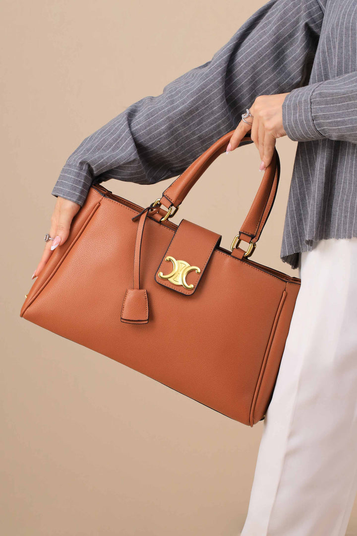 Brown Shoulder Bag-445472113-for Women - Bag Winter Collection | Nishat | Shop Online