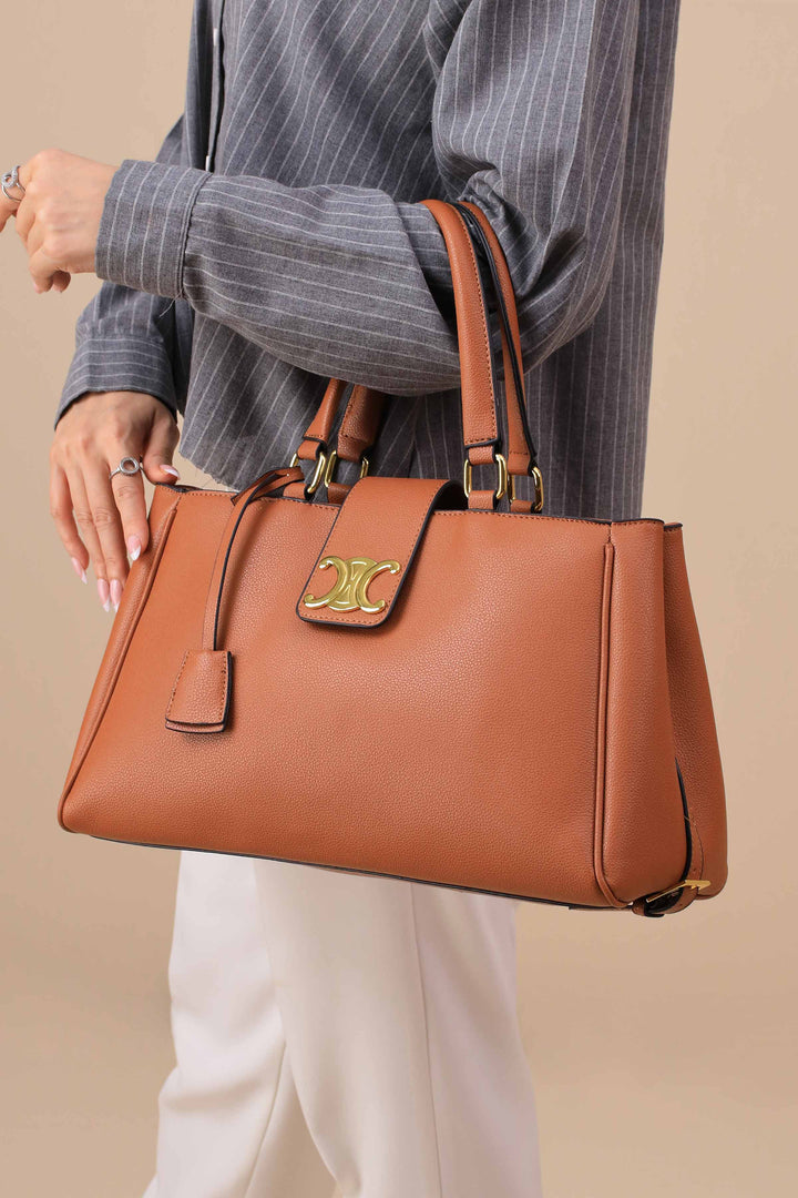 Brown Shoulder Bag-445472113-for Women - Bag Winter Collection | Nishat | Shop Online