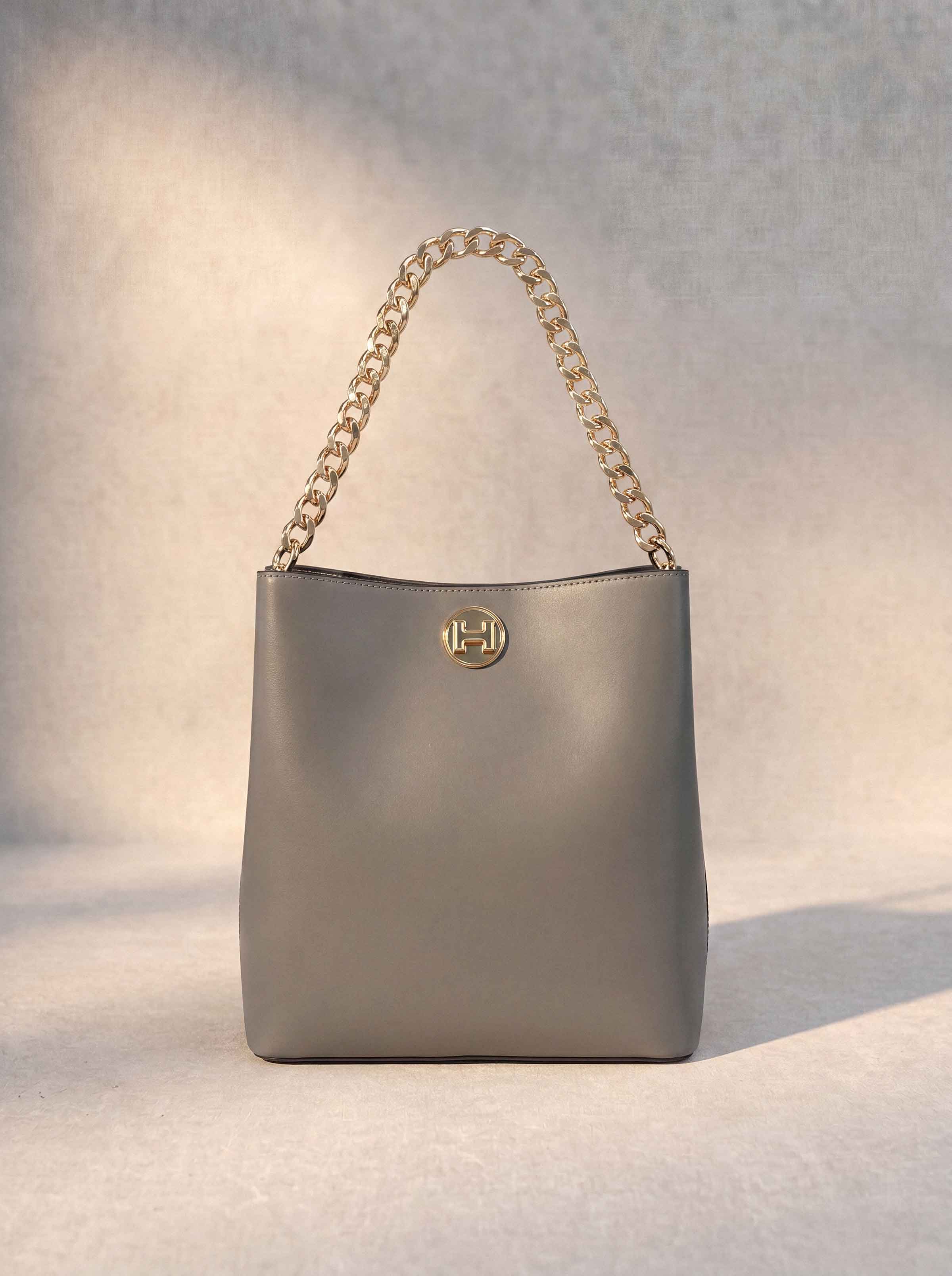 Grey Shoulder Bag-445482111 - for Women - Bag Collection | Nishat | Shop Online