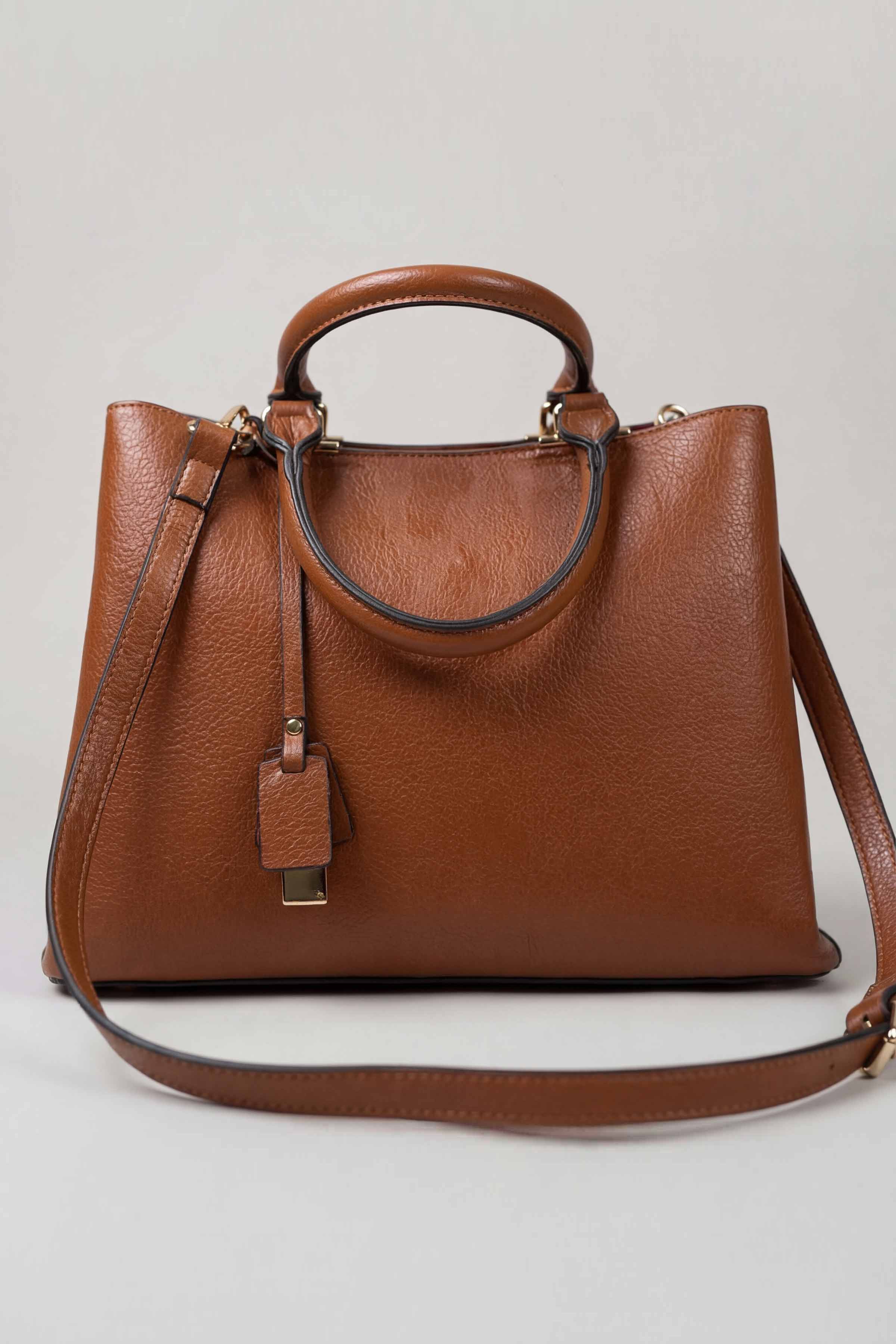 Brown Shoulder Bag-445492113