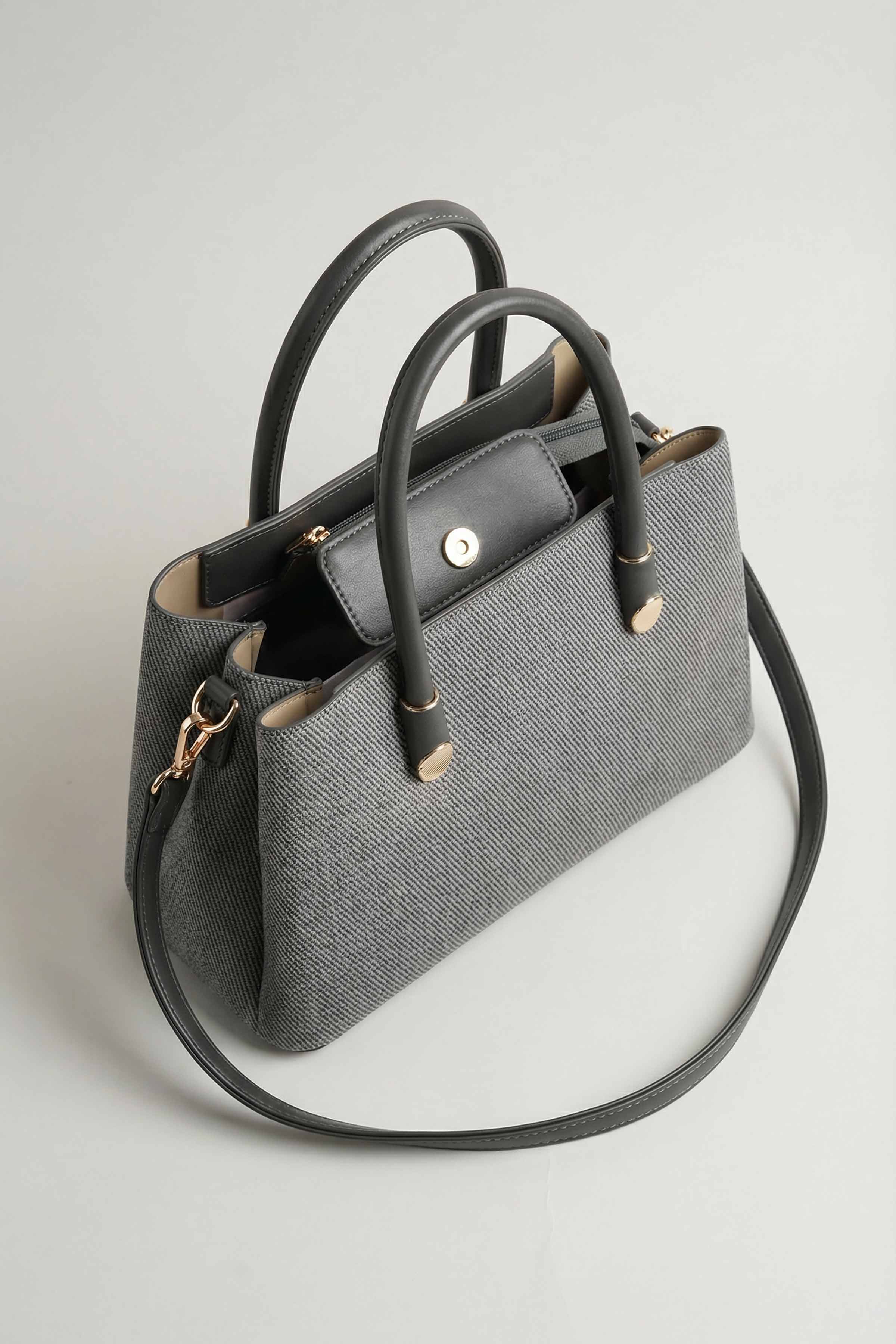 Grey Shoulder Bag-445522111  for Women - Fashion Collection | Nishat | Shop Online