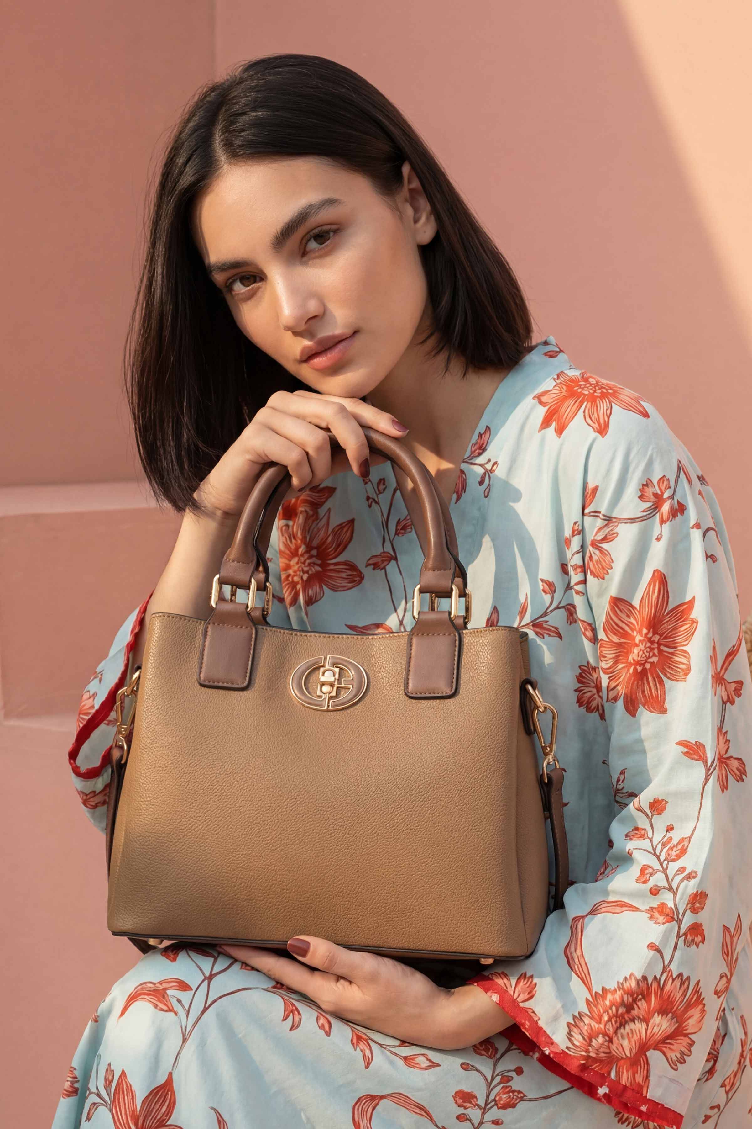 Coffee Shoulder Bag-445692117