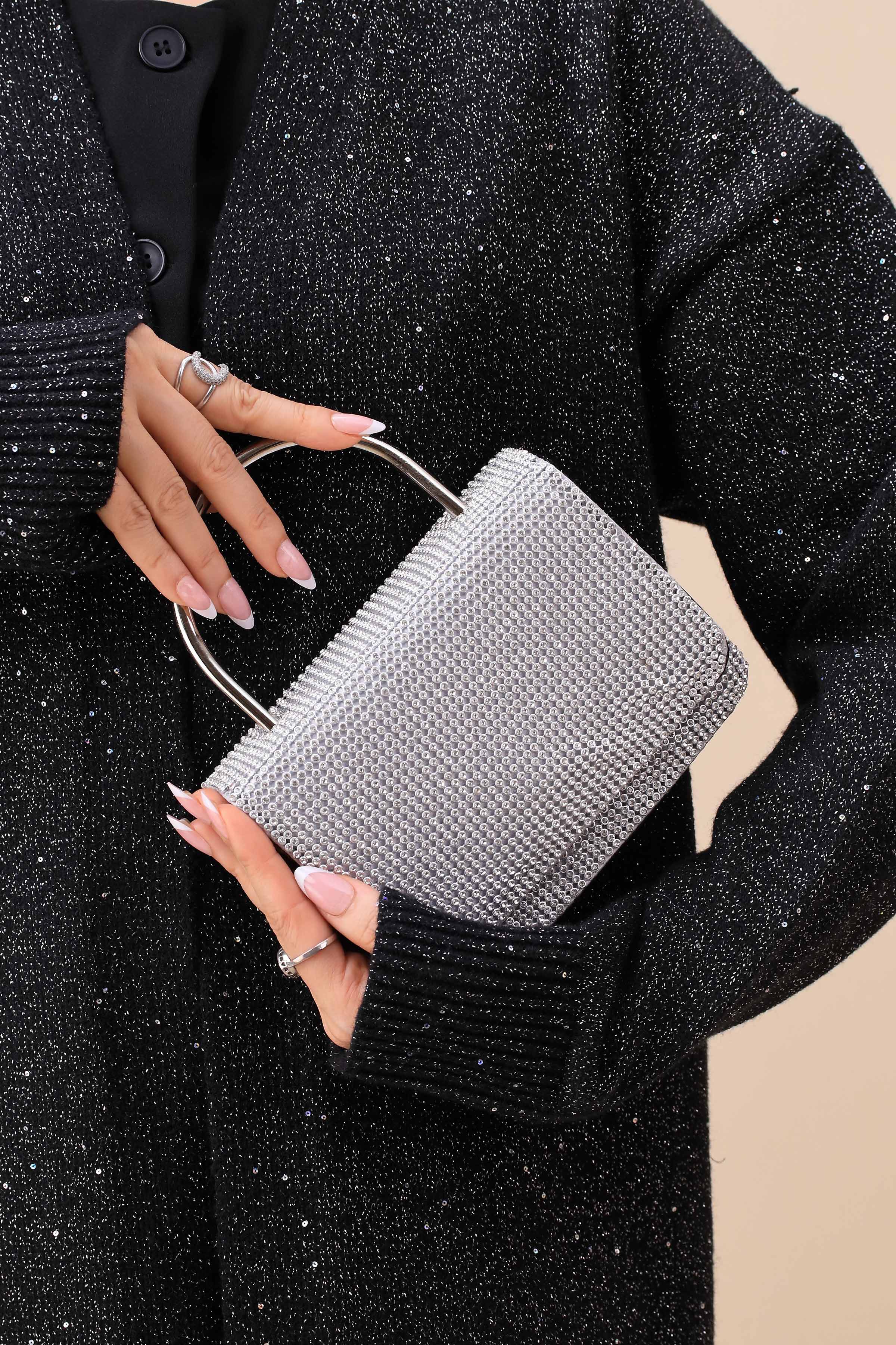 Silver Clutch-445742120